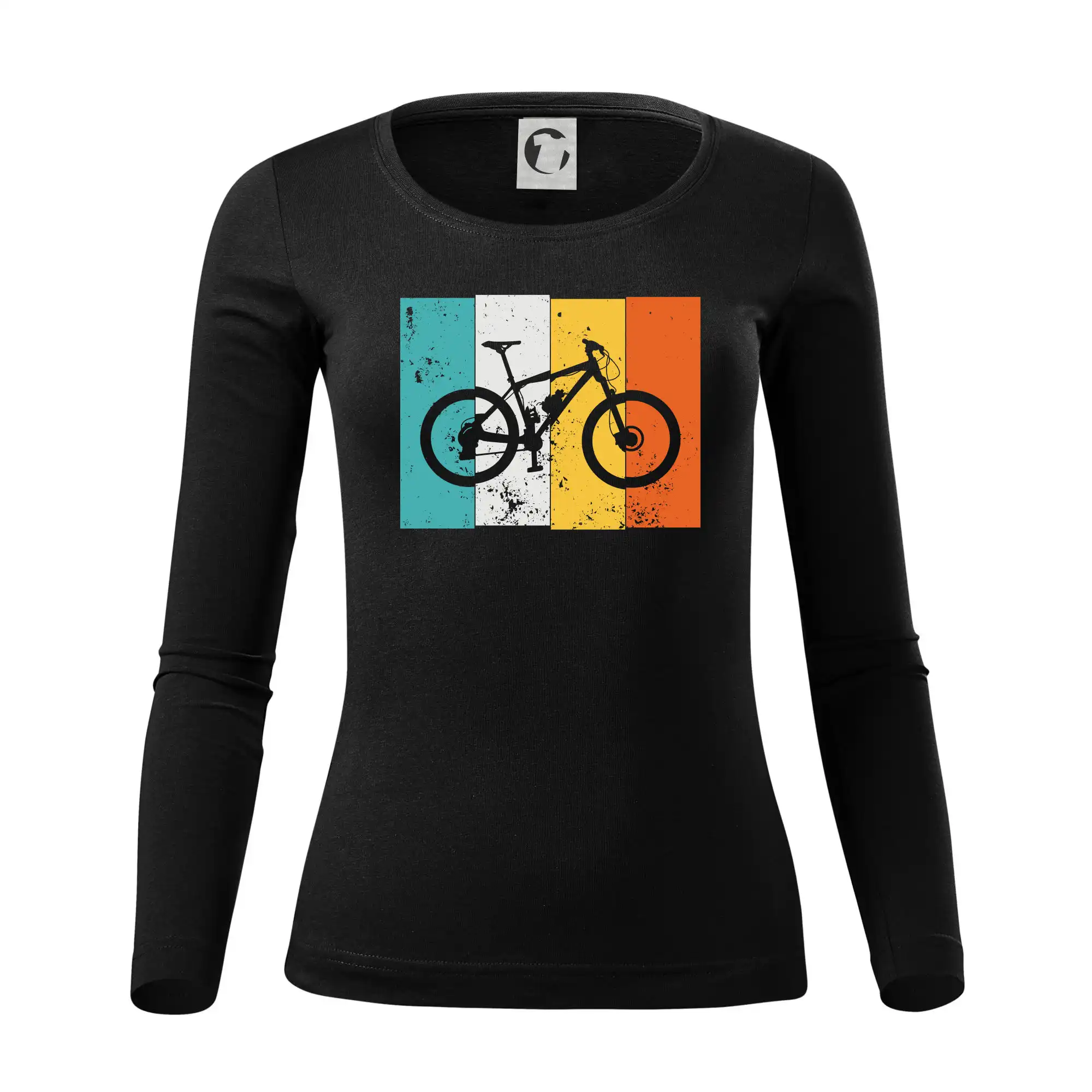 Tričko ako darček pre cyklistu - Vintage cycle - Dámske tričko FIT-T LS - zužené