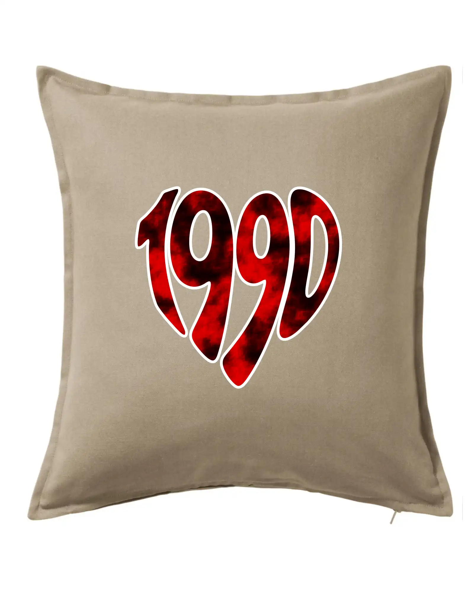 Trička s ročníkom 1990 - 1990 v srdci - Vankúš 50x50
