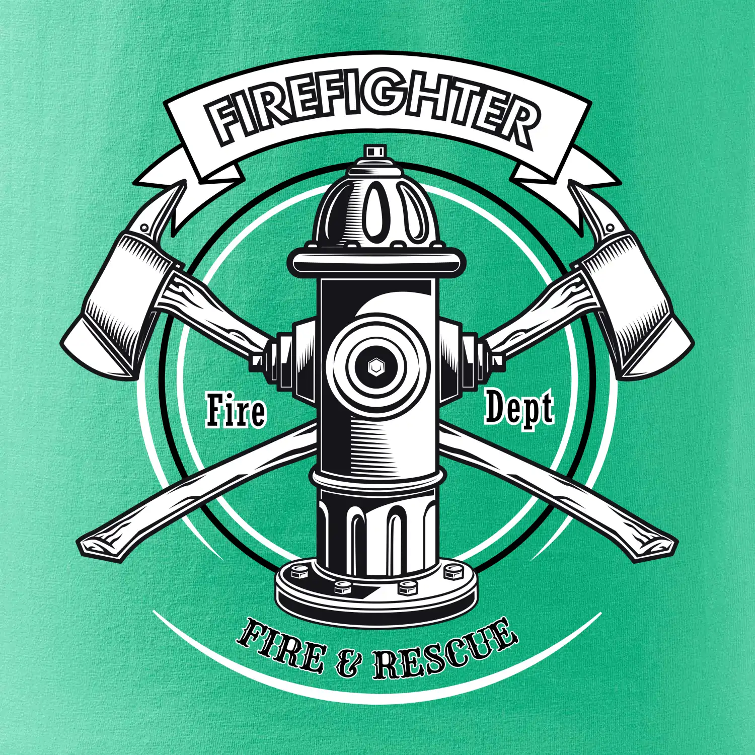 Firefighter logo Fire and rescue
