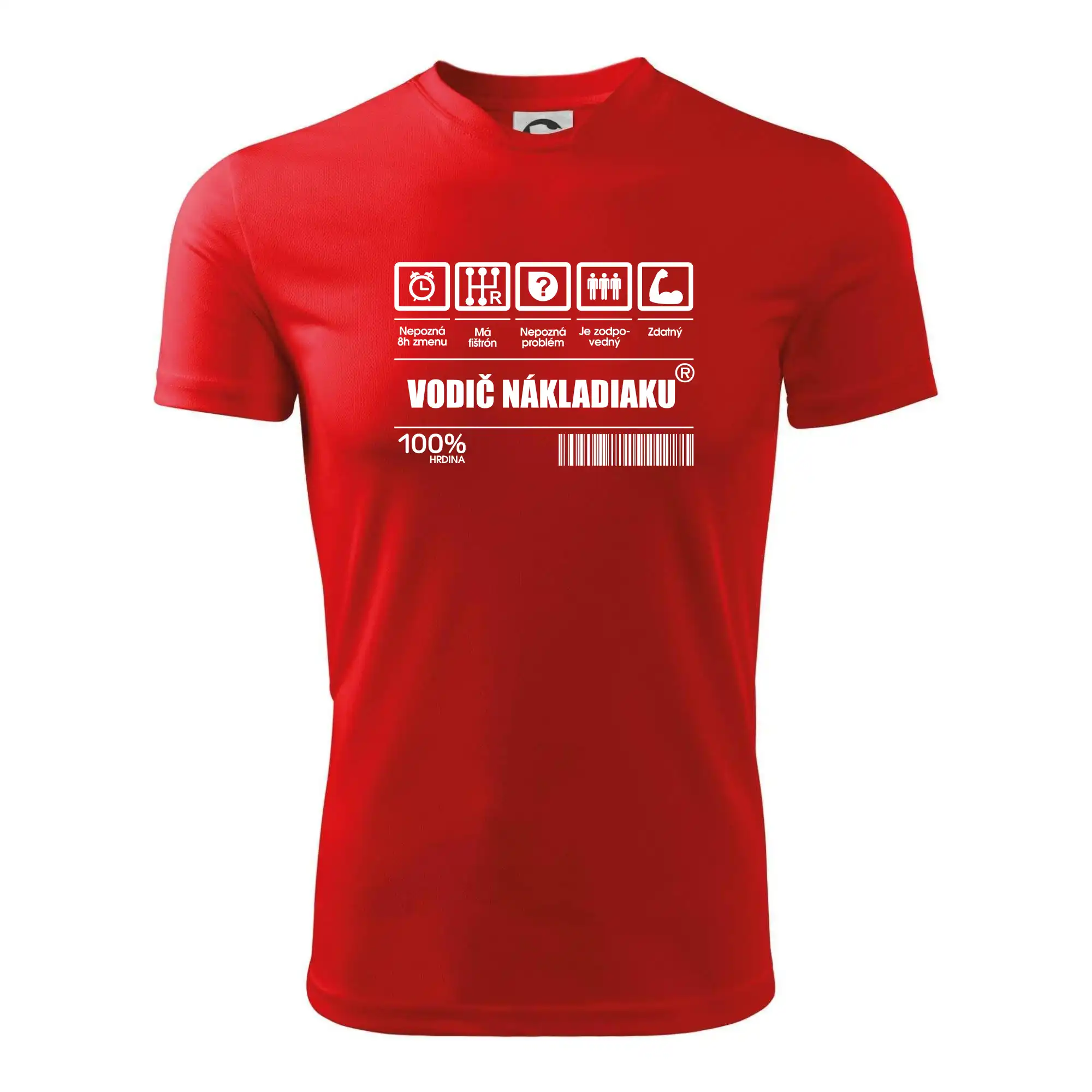 Čiarový kód - Vodič nákladiaku