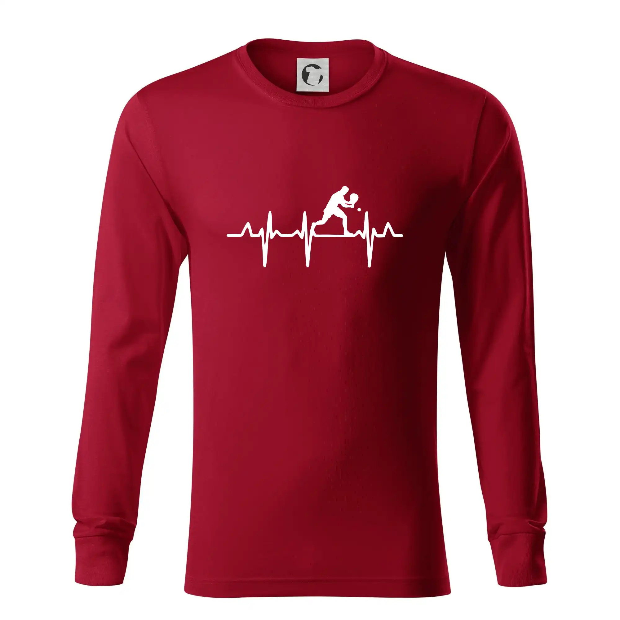 EKG stolní tenista stojící