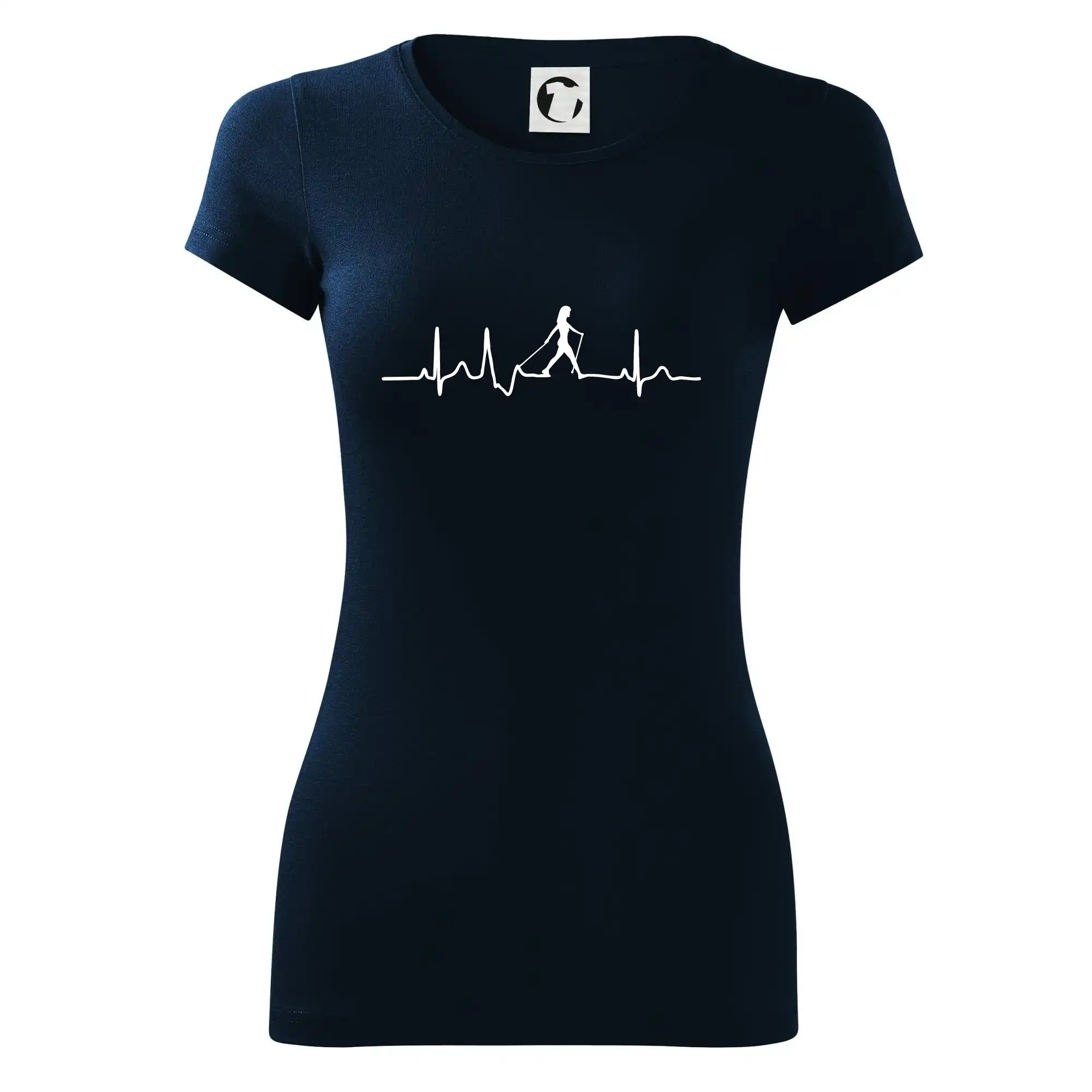 EKG nordic walking žena