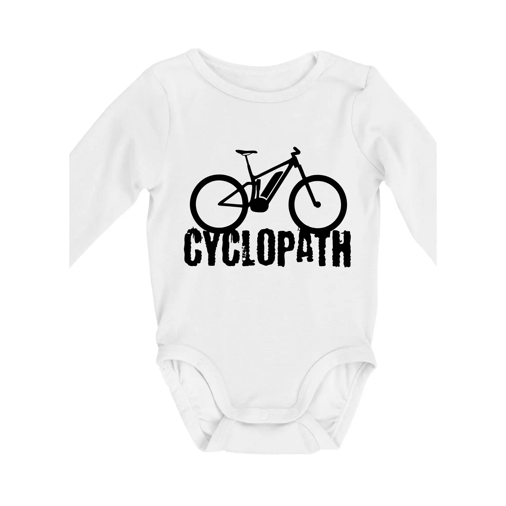 Tričko ako darček pre cyklistu - Cyclopath ebike - Body dojčenské s dlhým rukávom