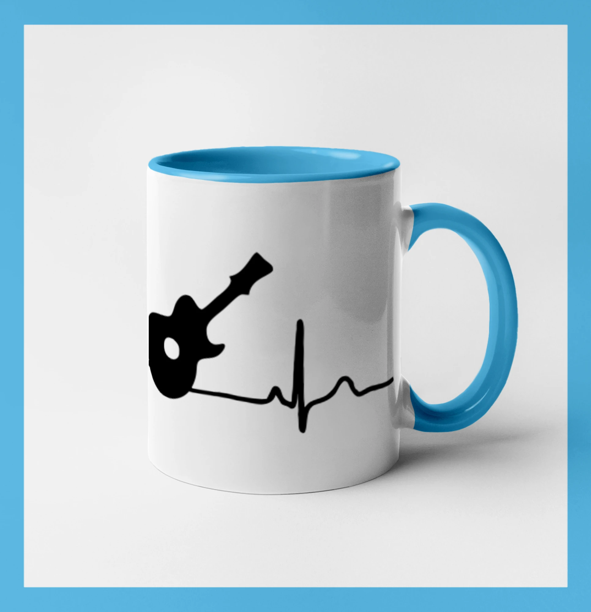 EKG akustická gitara - Hrnček 