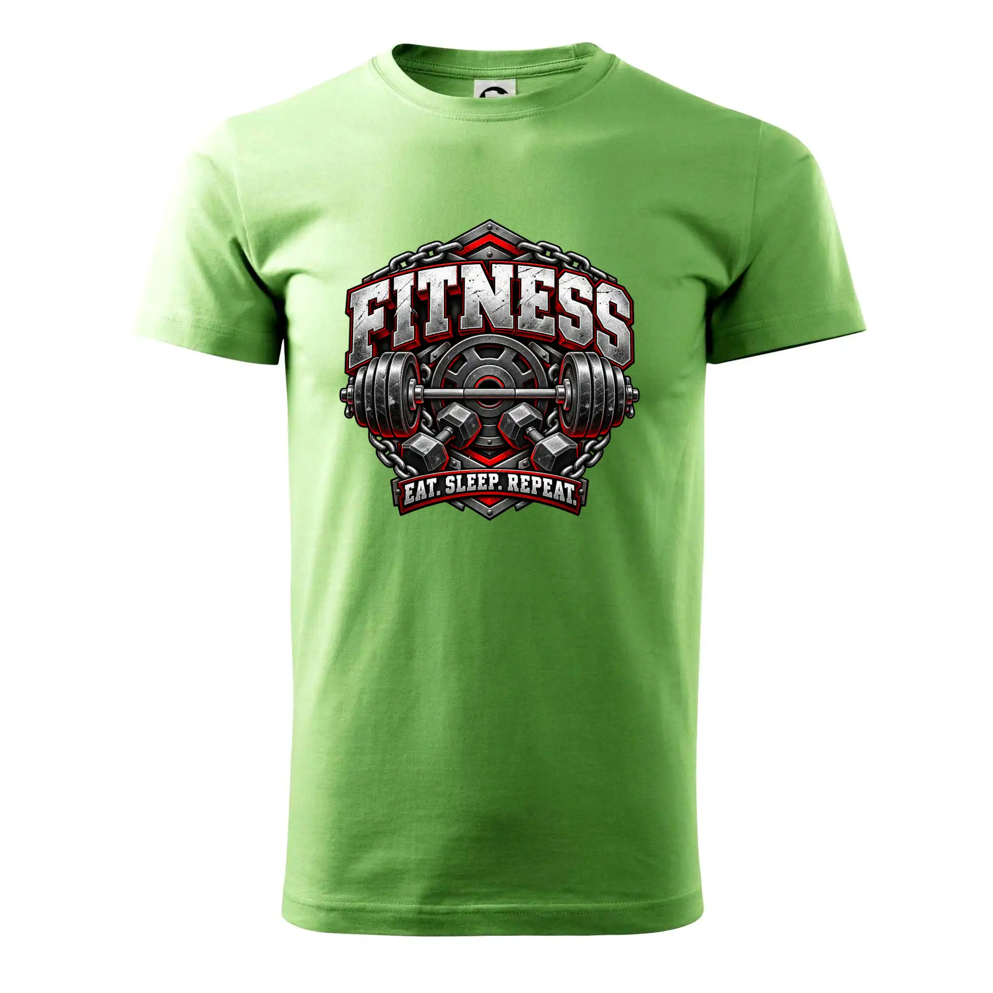 Fitness činka a závaží eat sleep repeat