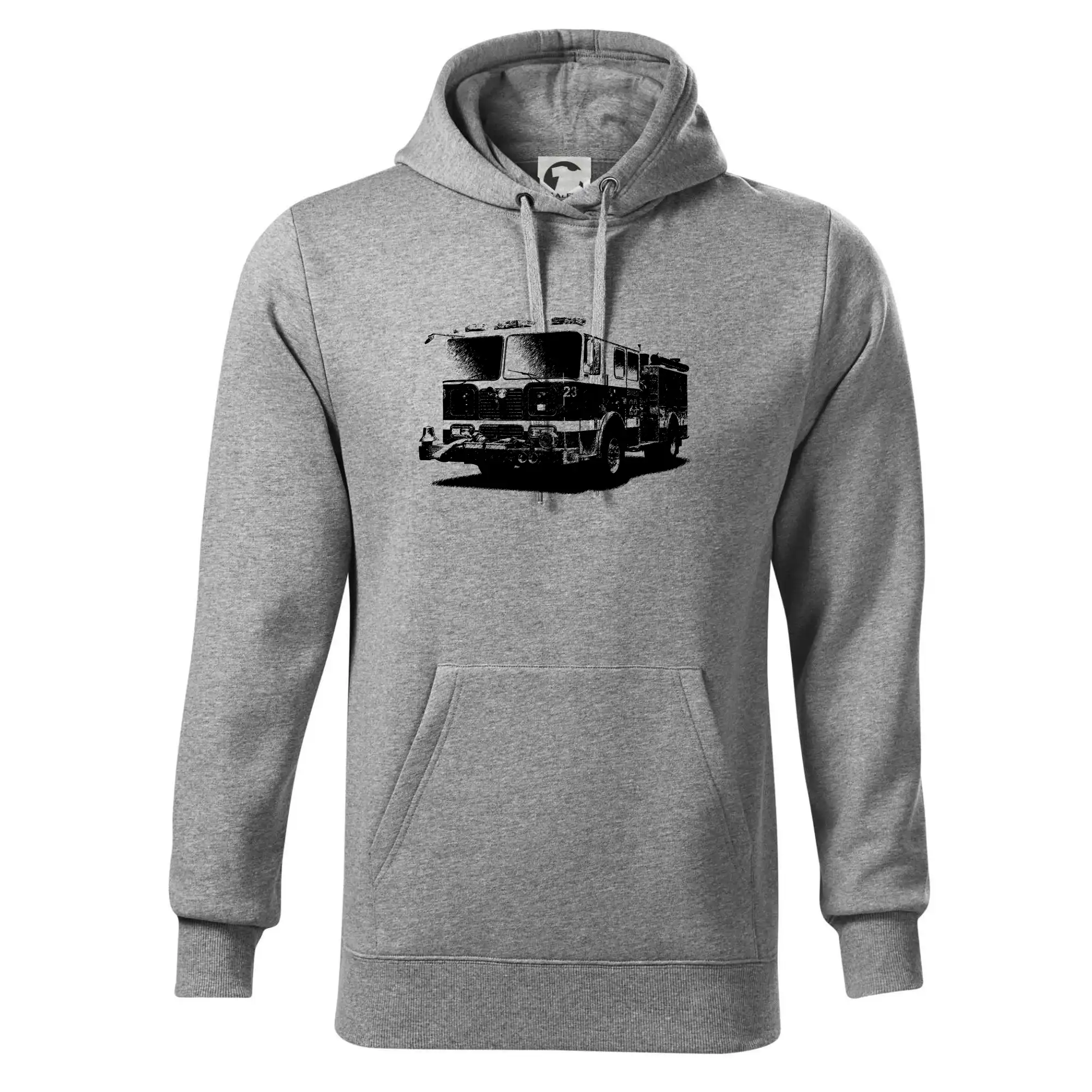 Originálne tričká pre hasičov - Hasičské auto americkej - Mikina pánska Cape s kapucňou