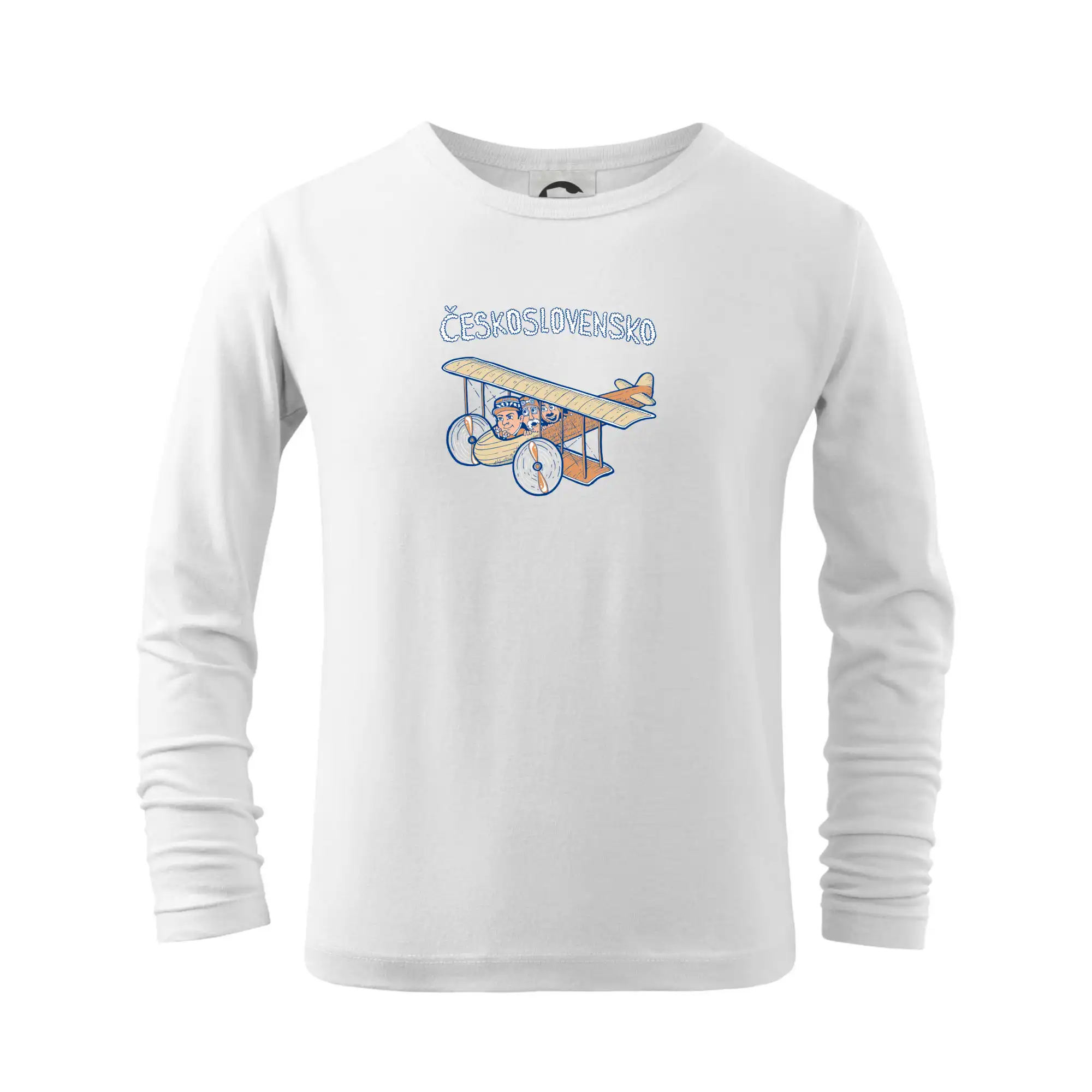 Politické tričká - Československo lietadlo (Pecka design) - Tričko detské Long Sleeve
