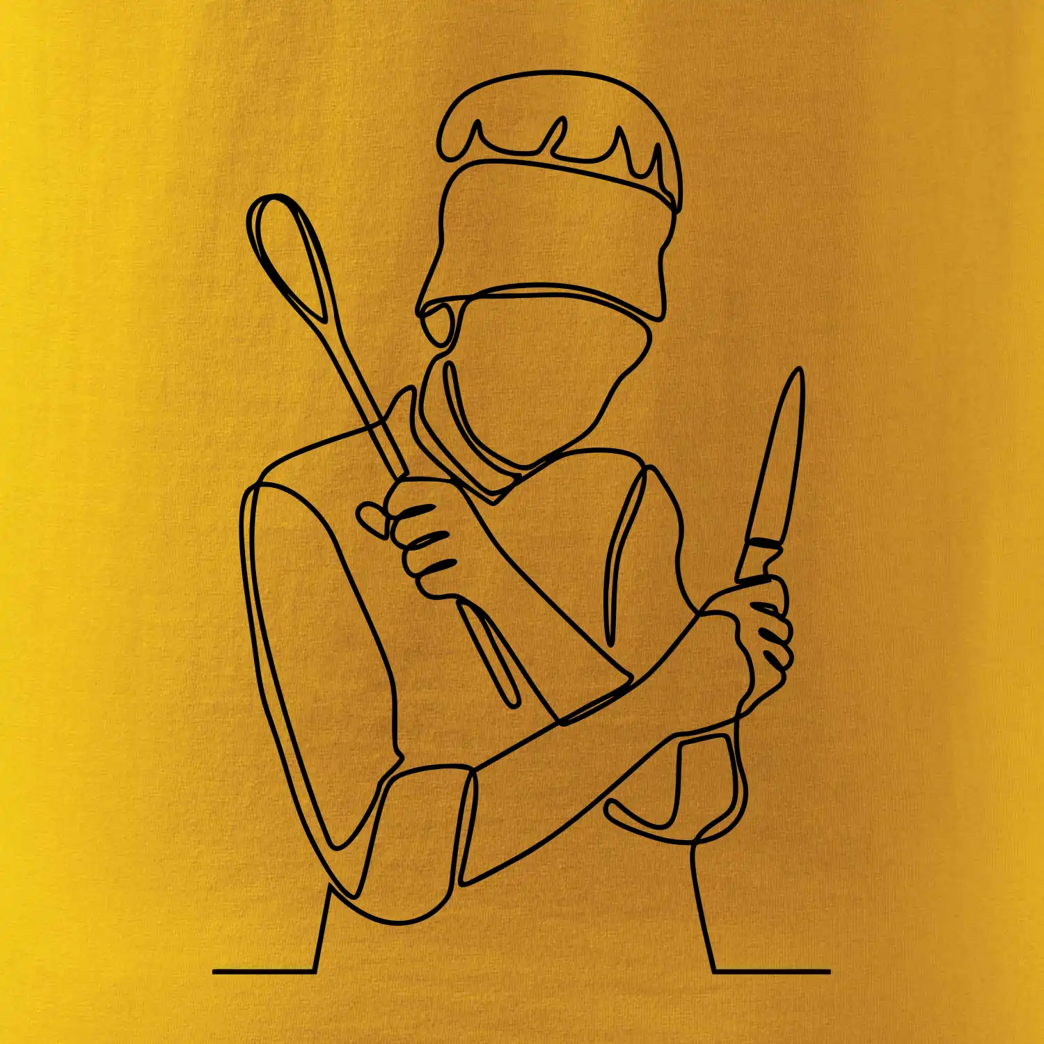 Kuchař jedním tahem