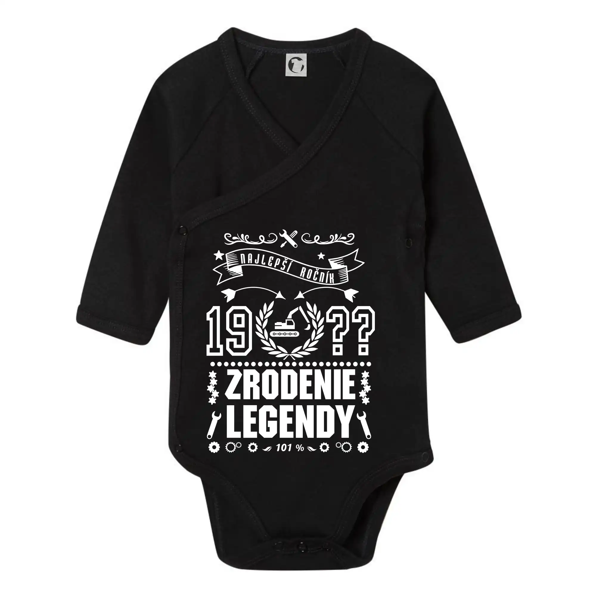 Trička Zrodenie legendy - Zrodenie legendy pre strojníka - Body zavinovacie s dlhým rukávom