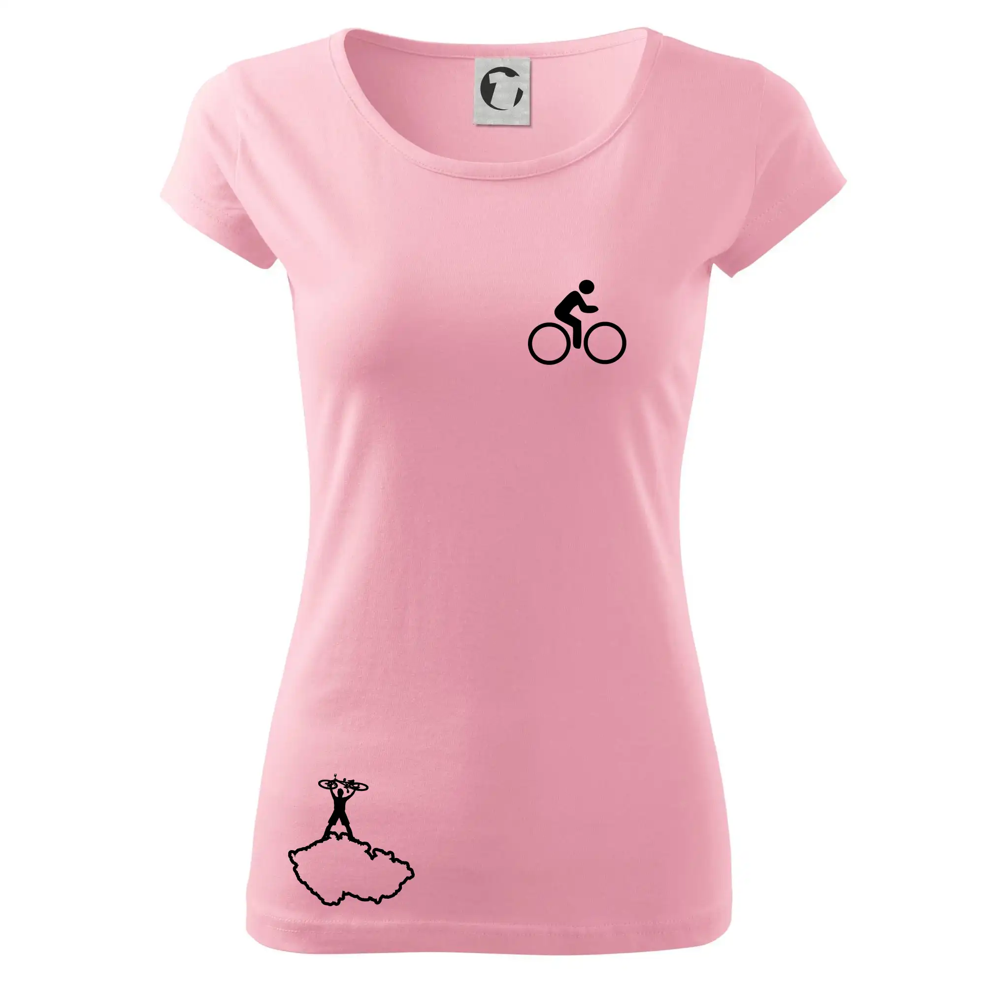 Mapa ČR + kolo na prsu