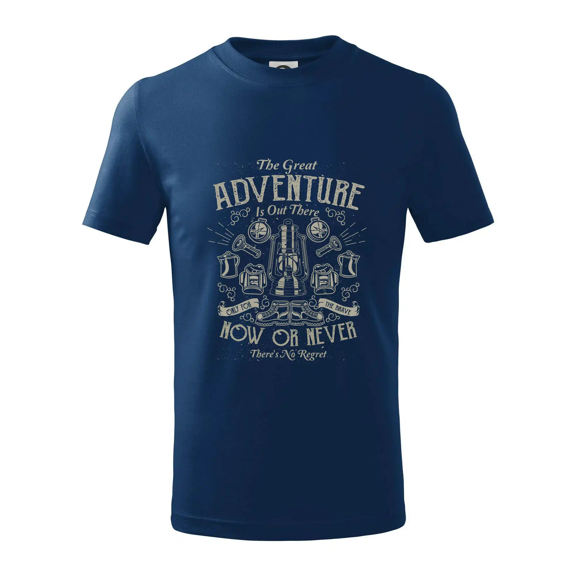 Trička na kempovanie - The Great Adventure now or never - Tričko detské bavlnené