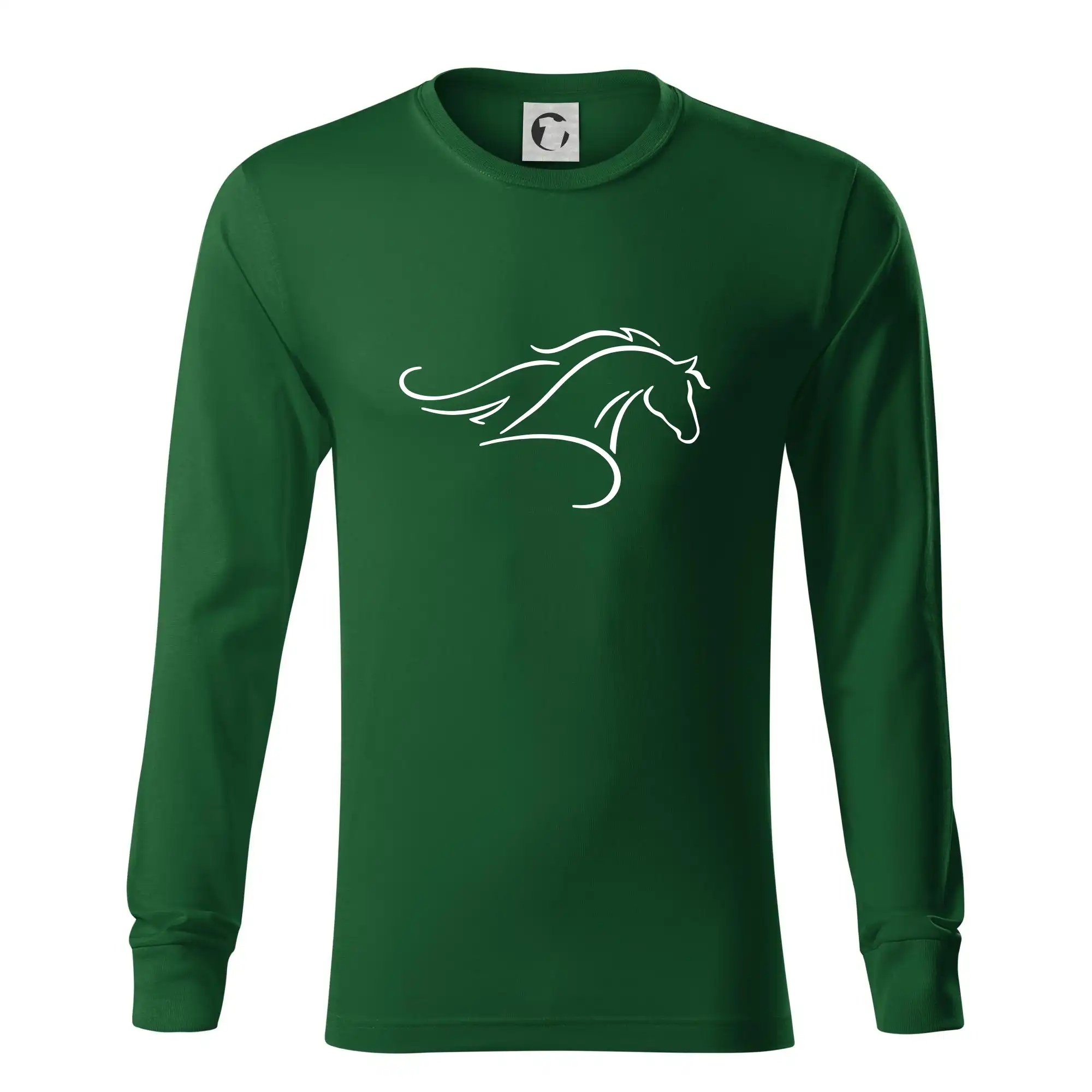 Kůň - bežící silueta hlavy