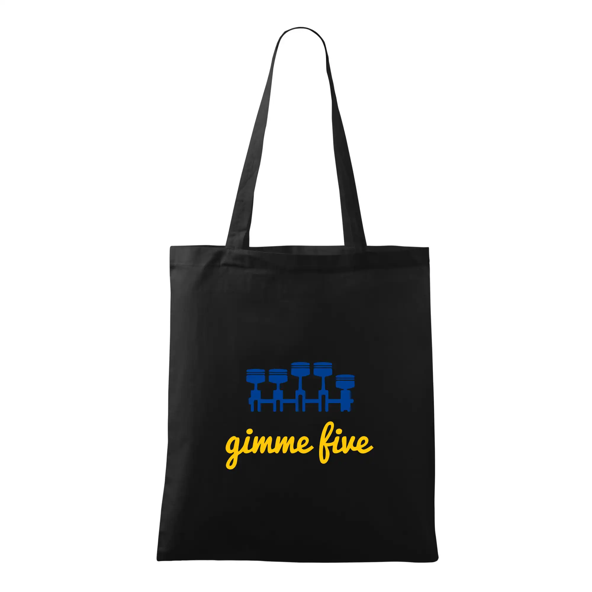 Auto tričká - Gimme five - farebné - Taška bavlnená