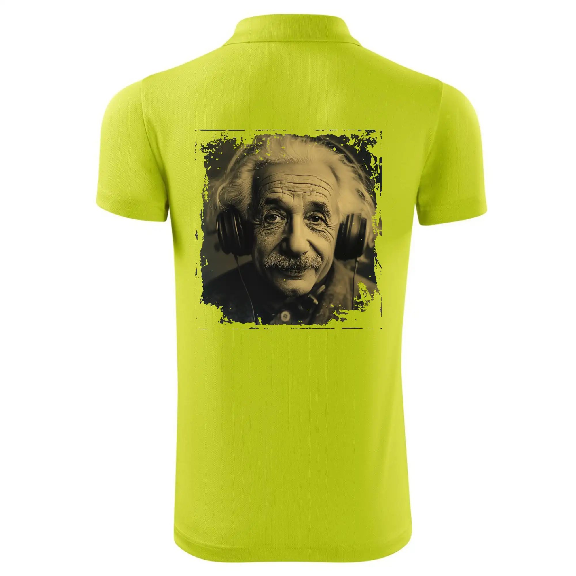 Albert se sluchátky