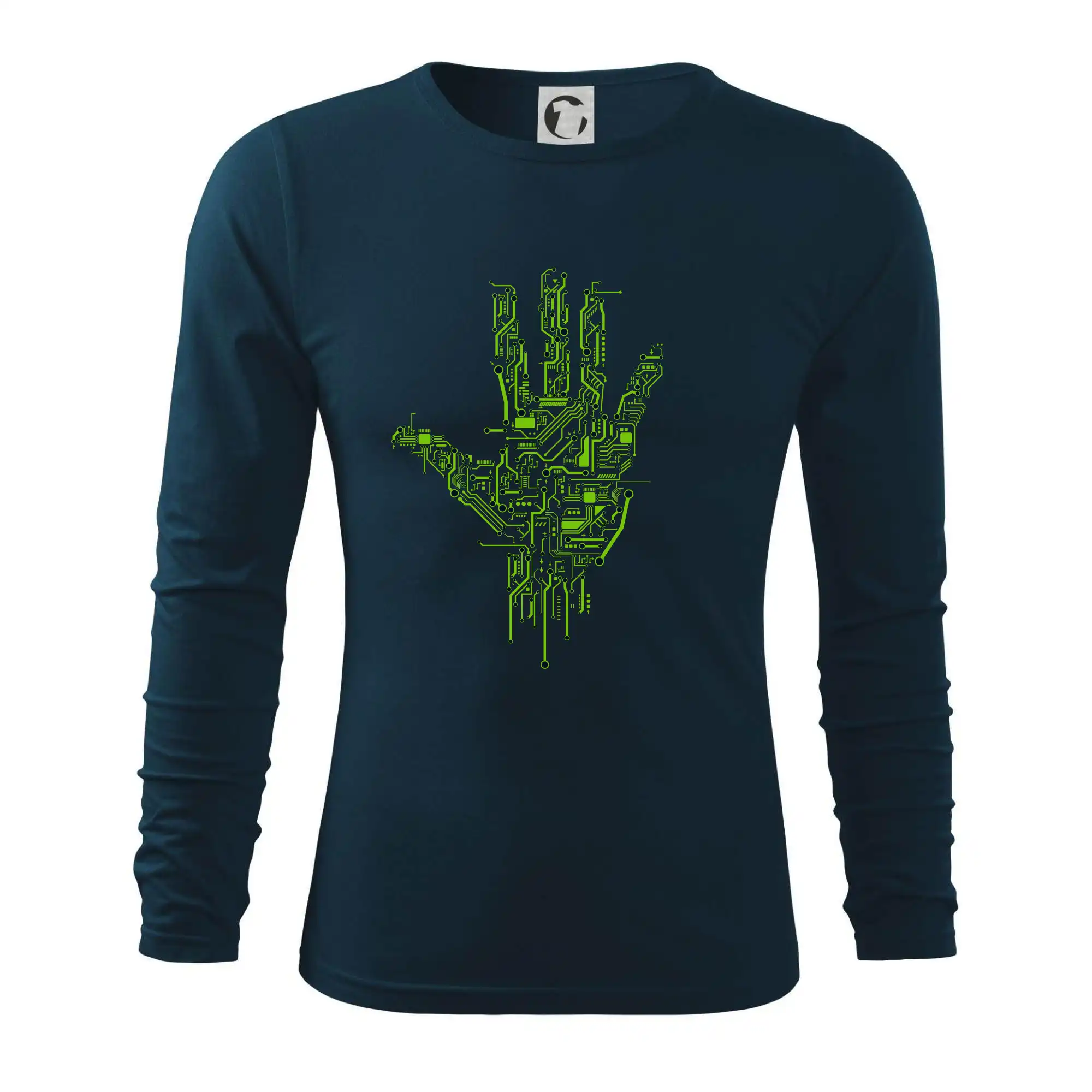 Tričká pre ajťákov - Tlačený spoj ruka - Tričko s dlhým rukávom FIT-T long sleeve