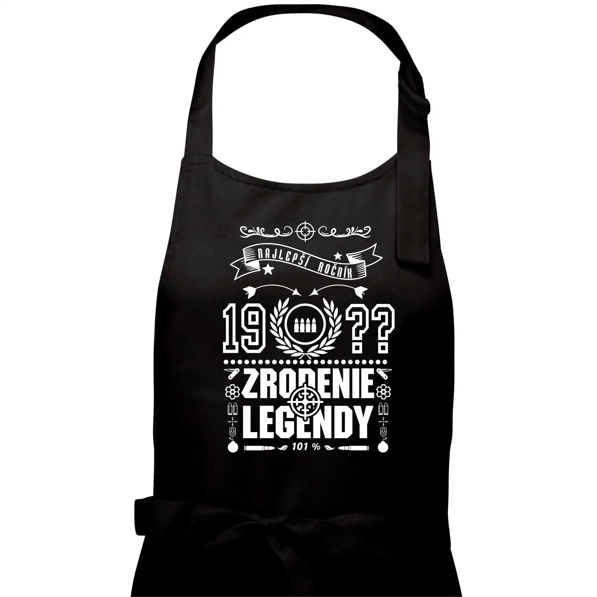 Vojenská tričká s potlačou - Zrodenie legendy - pre vojaka - Dámska zástera na varenie