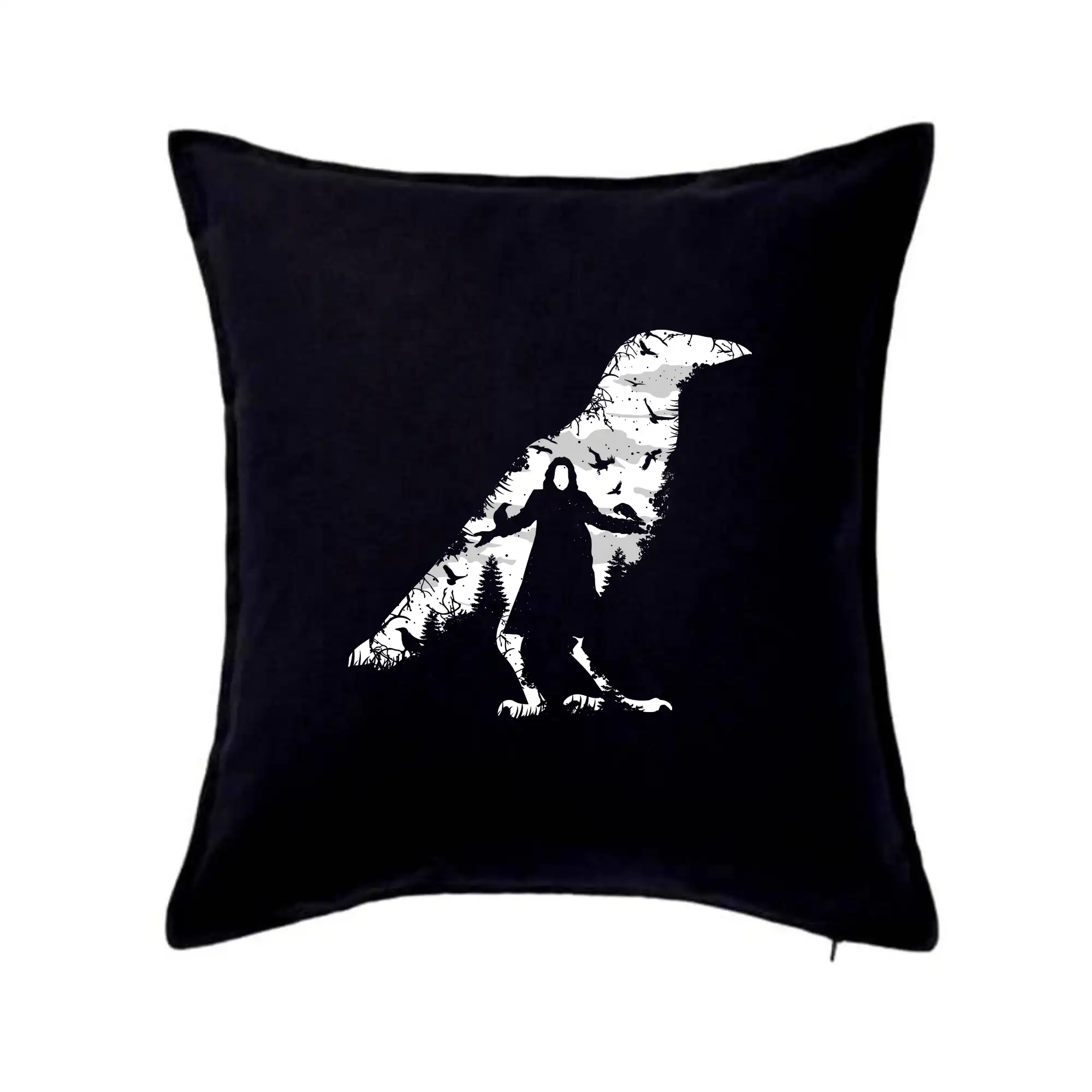 Tričká so zvieratami - The Crow nature - Vankúš 50x50