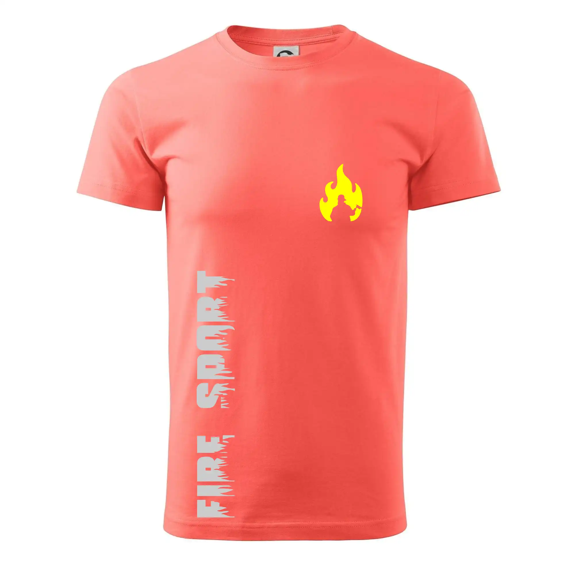 Originálne tričká pre hasičov - Hasiči - Váš názov - FLUO + Reflexná potlač - Pánske tričko nižšej gramáže