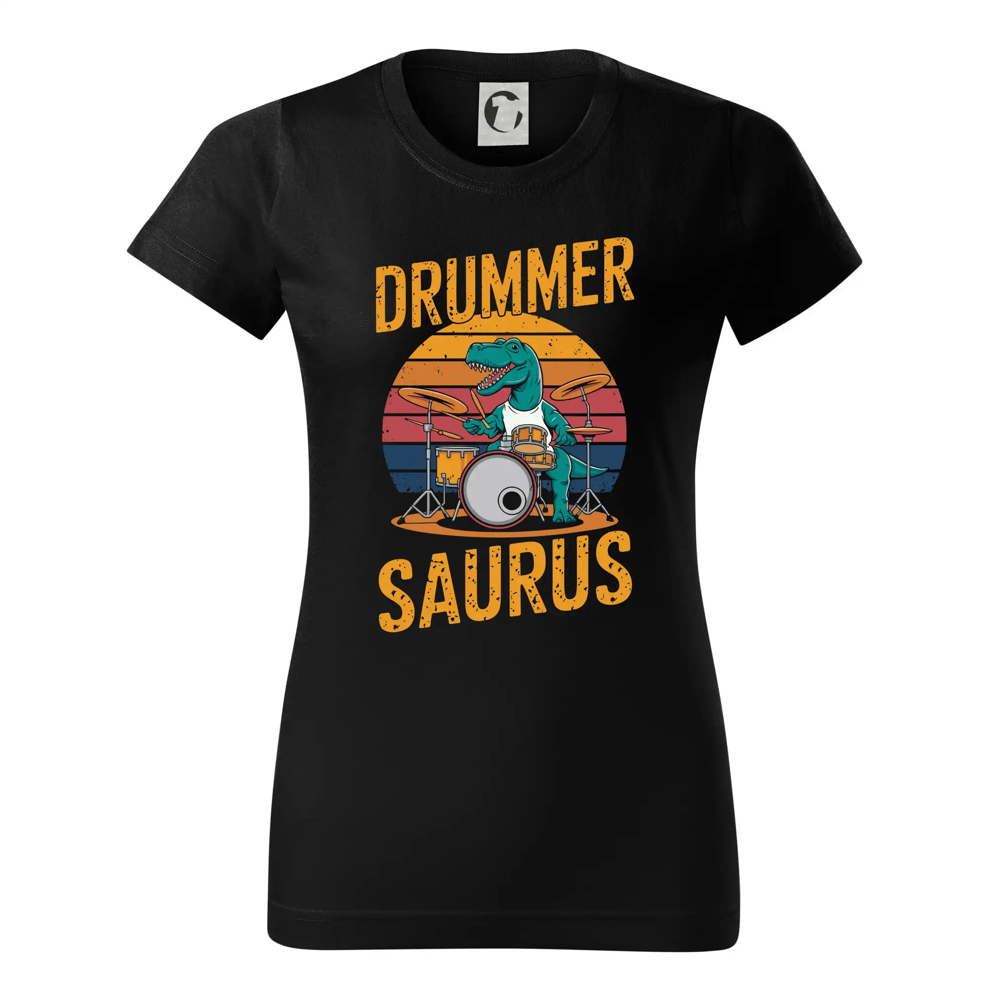 Drummer Saurus - Dámske tričko basic - ľahko voľnejšie a dlhšie