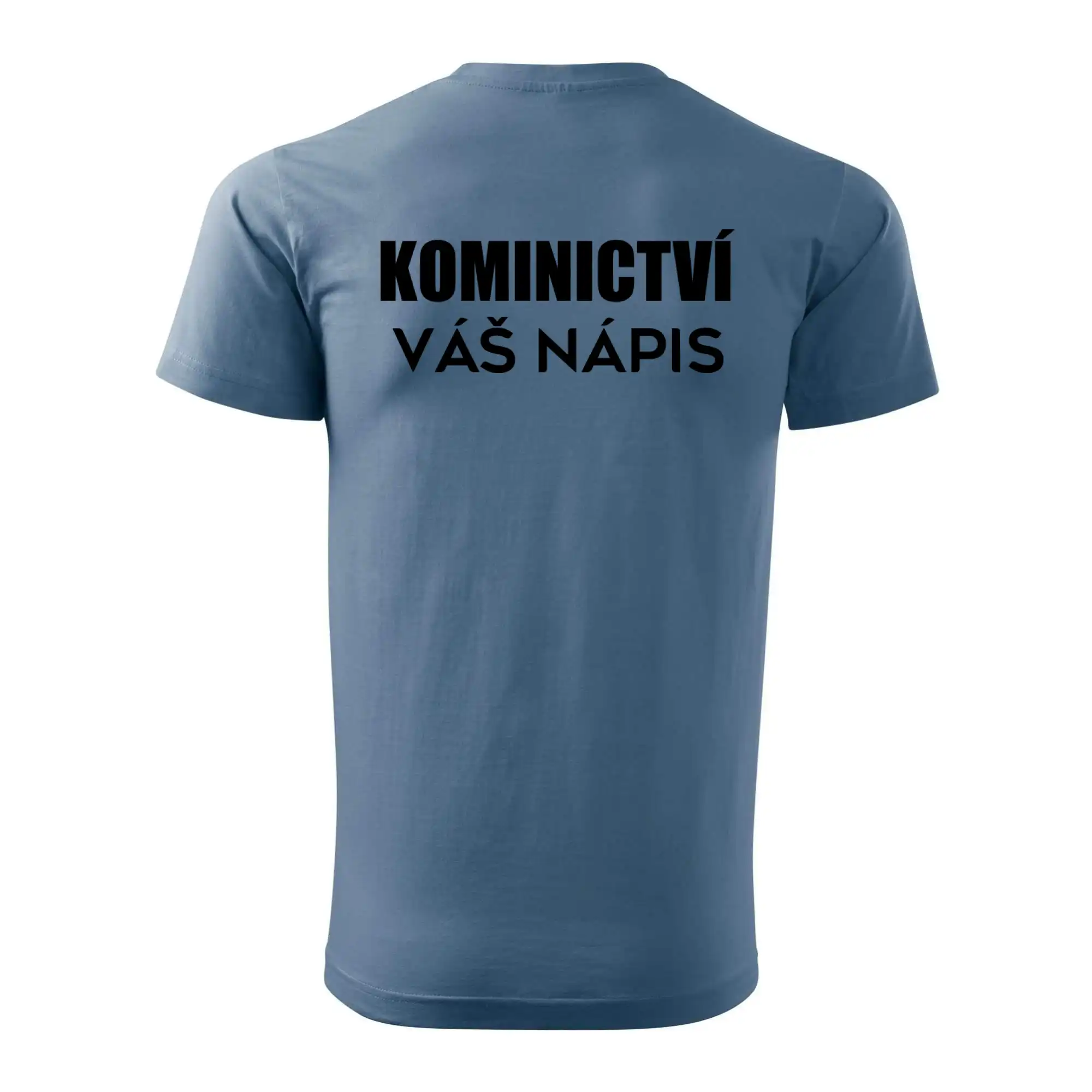 Kominík logo + nápis na zádech