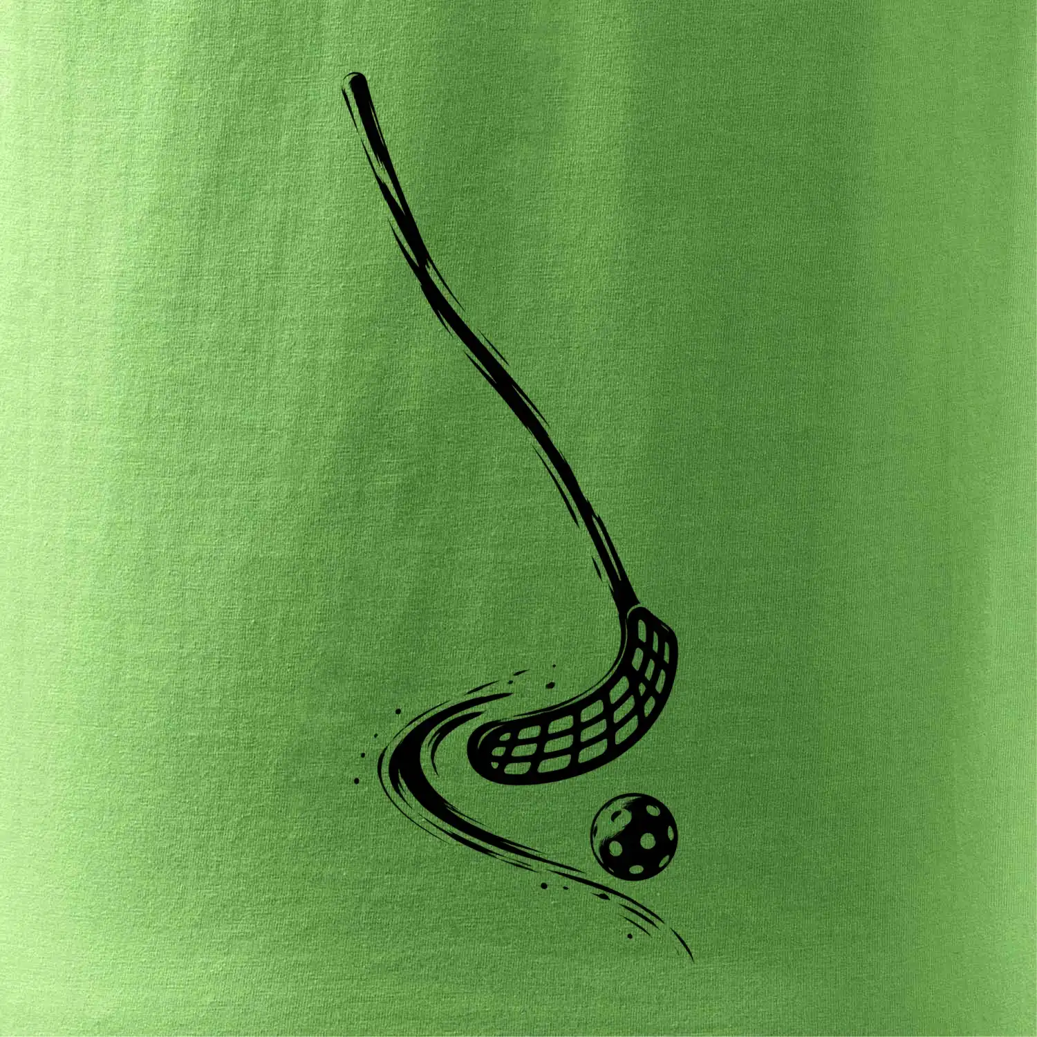 Minimalistická florbalka s míčkem
