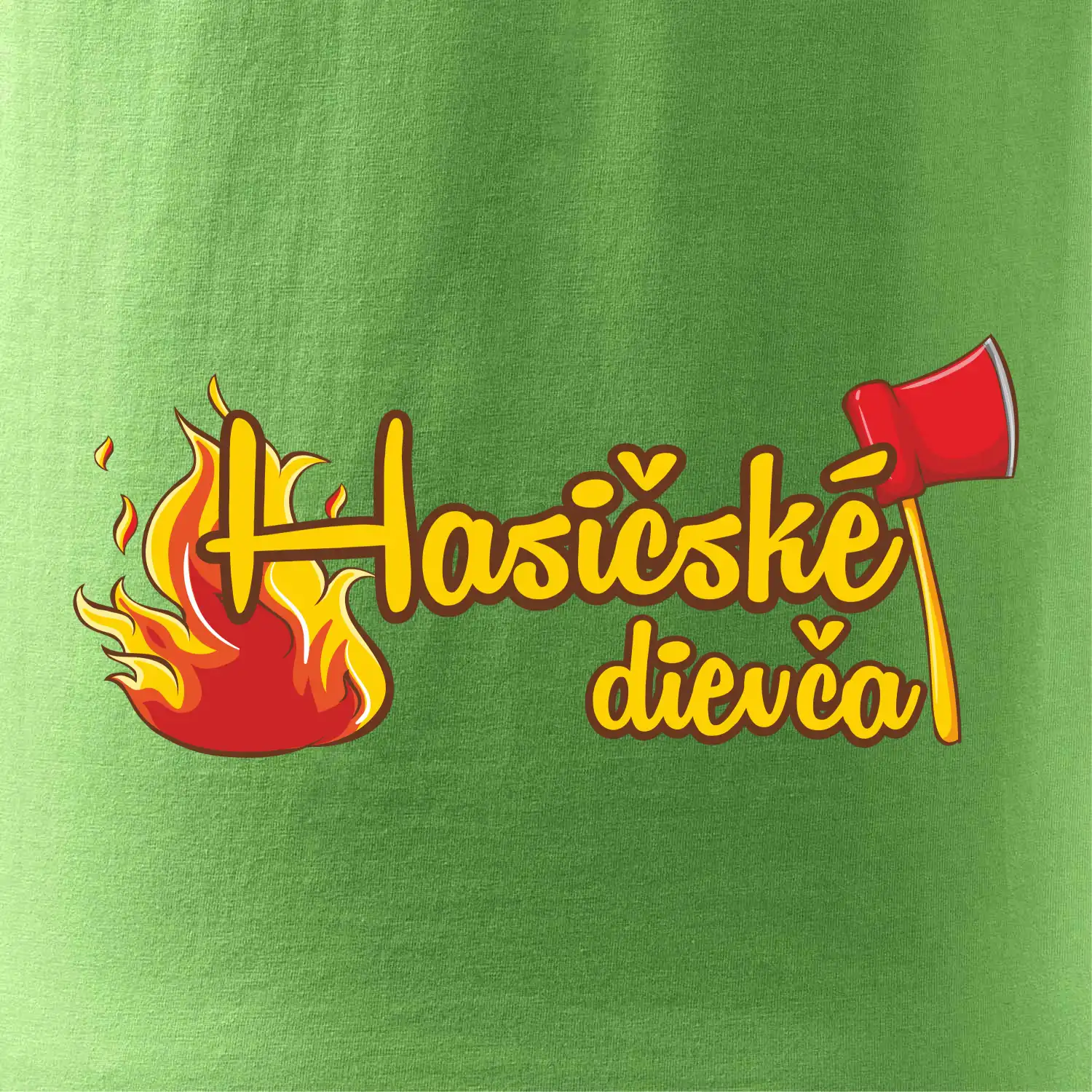 Hasičské dievča - oheň a sekera