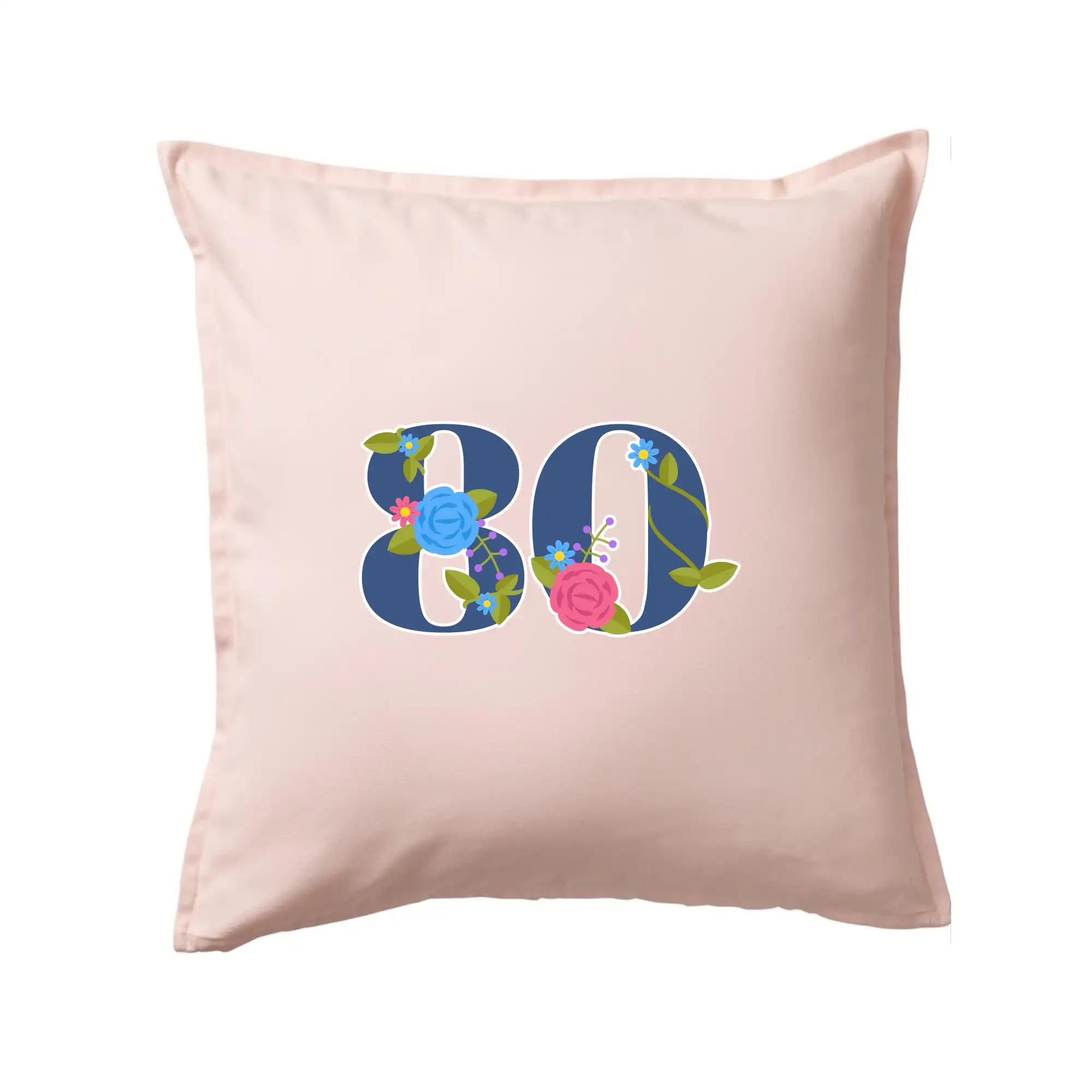 Květinové číslo kreslené - 80