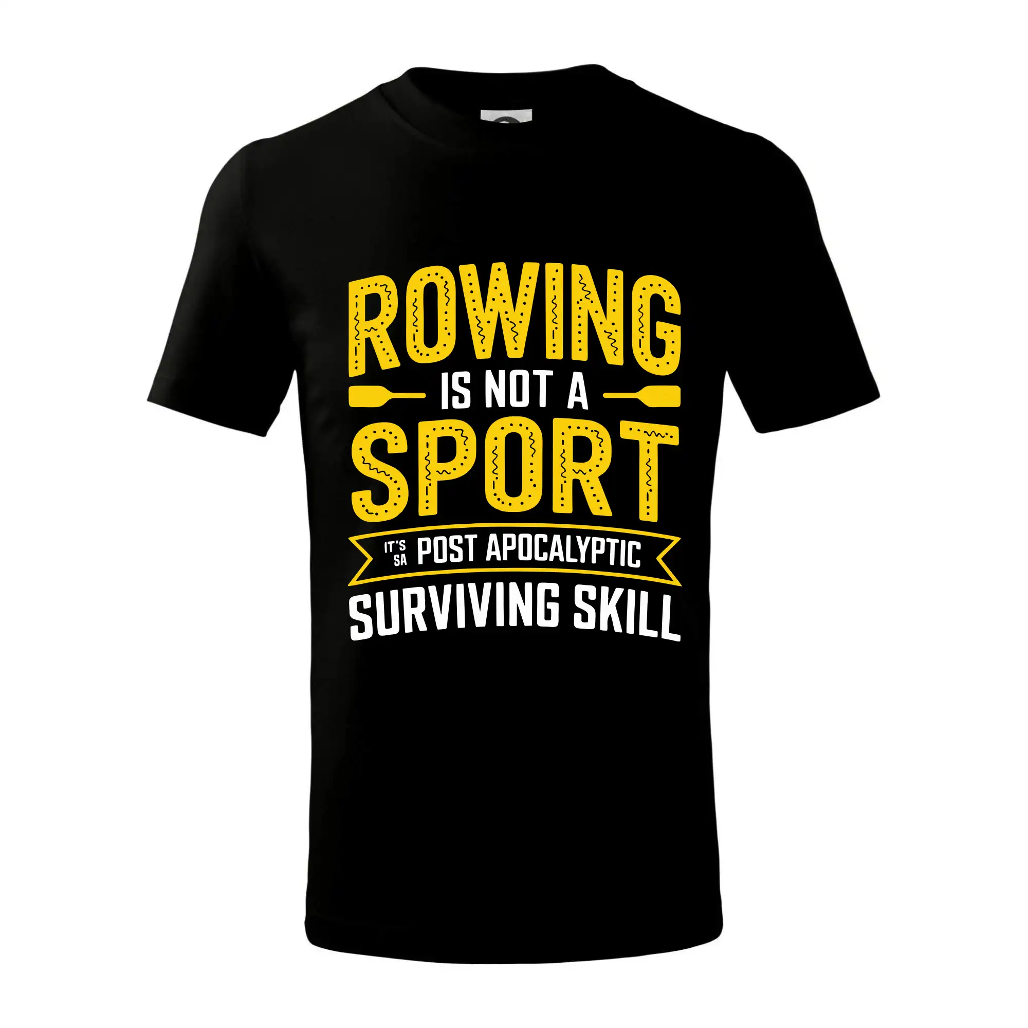 Vodácke tričká - Rowing is not a sport it's a post apocalyptic surviving skill - Tričko detské bavlnené