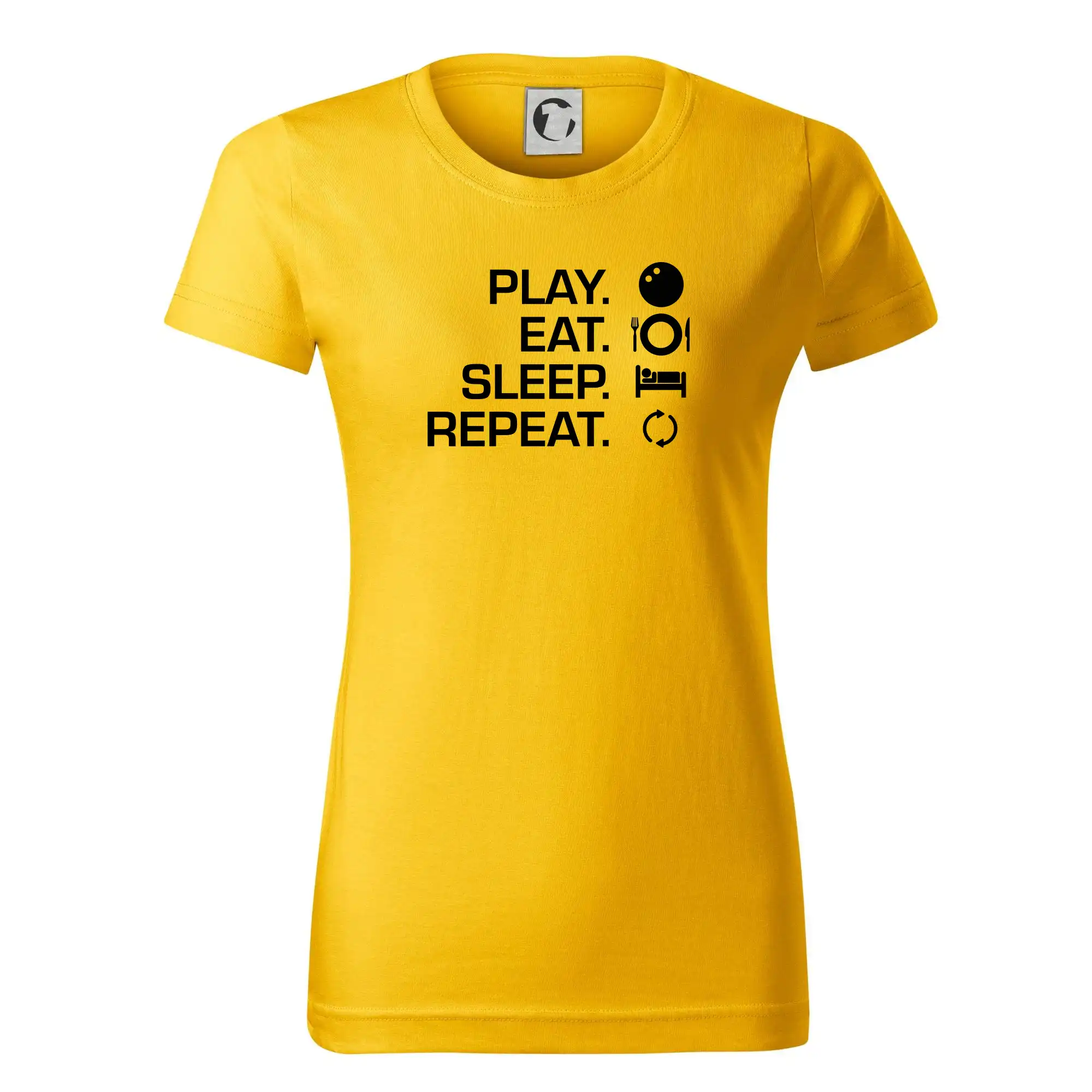 Tričká s motívom Squash - Play eat sleep squash - Dámske tričko basic - ľahko voľnejšie a dlhšie
