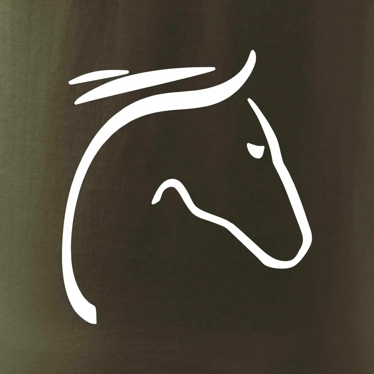 Kůň - hlava silueta