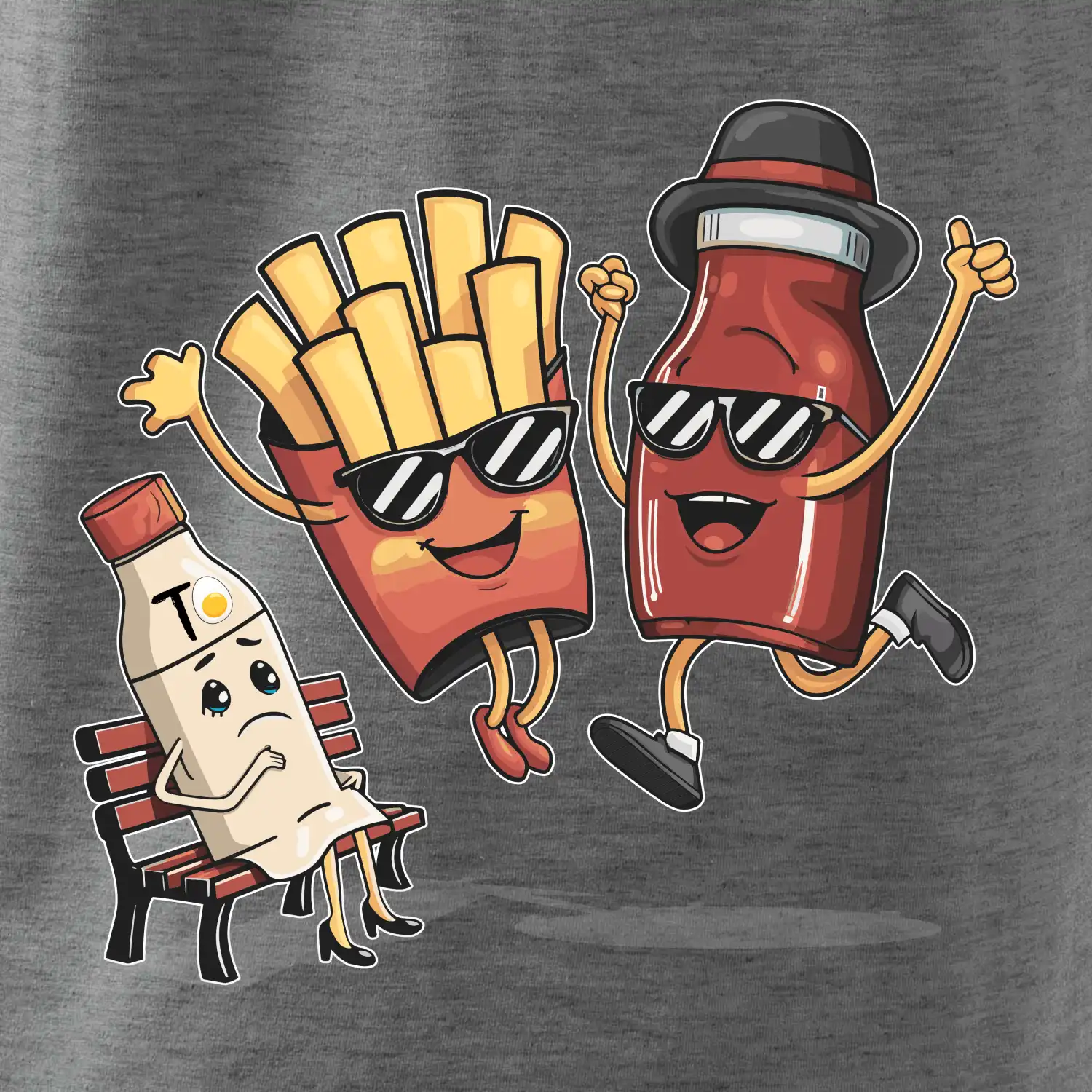 Souboj o hranolky kečup tatarka