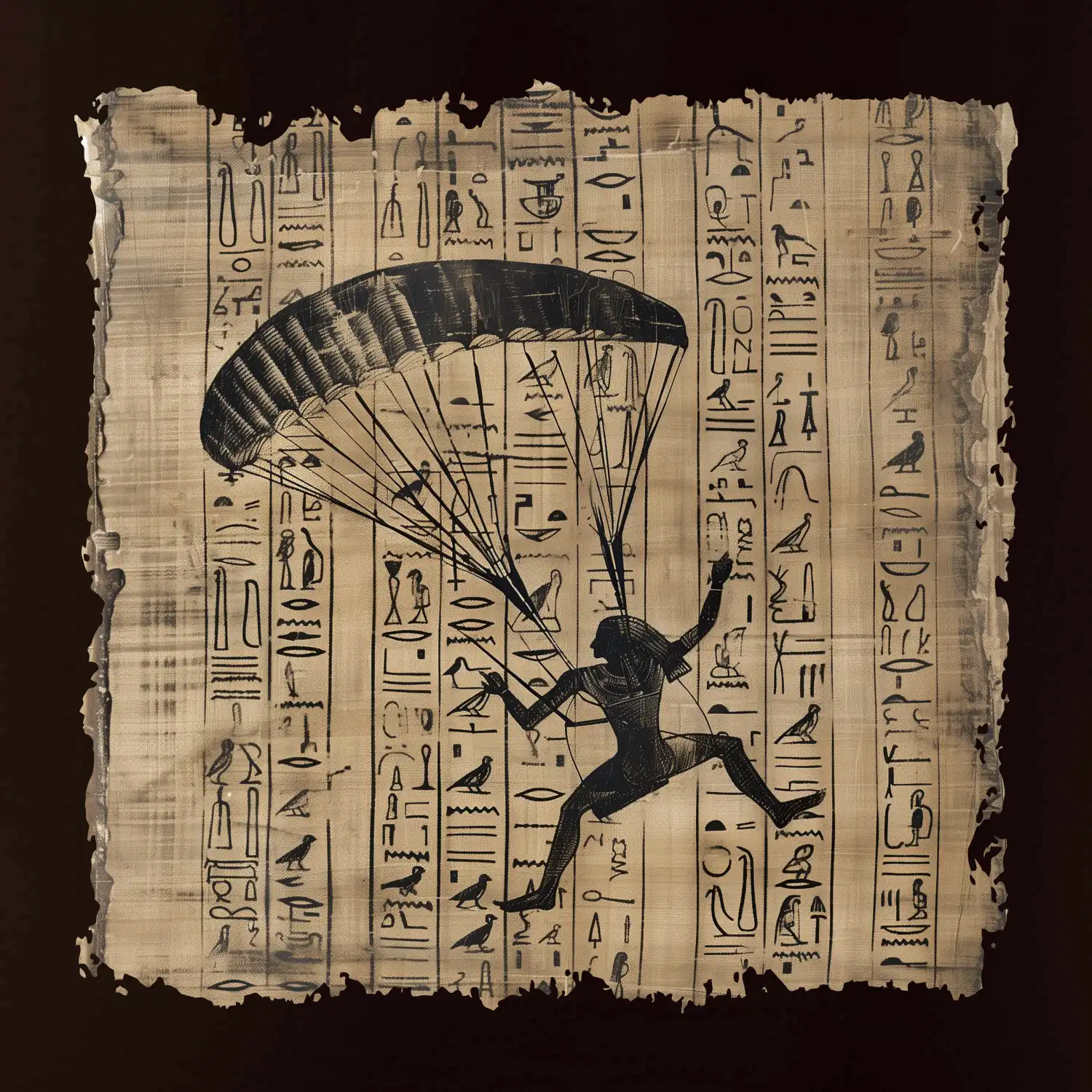 Egyptské hieroglyfy paraglide