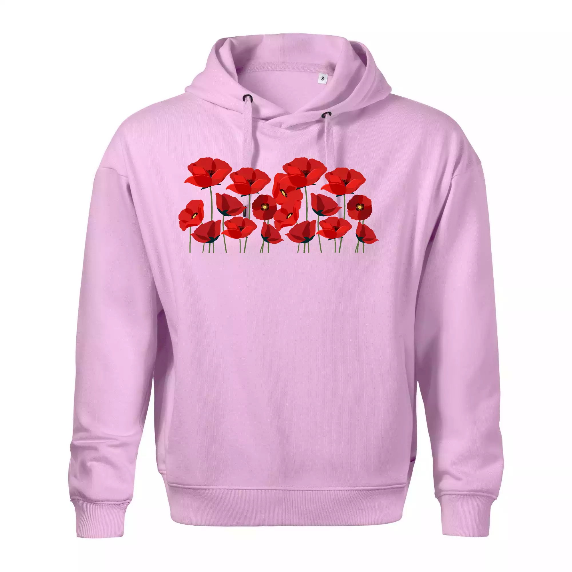 Vlčí mák v řadě