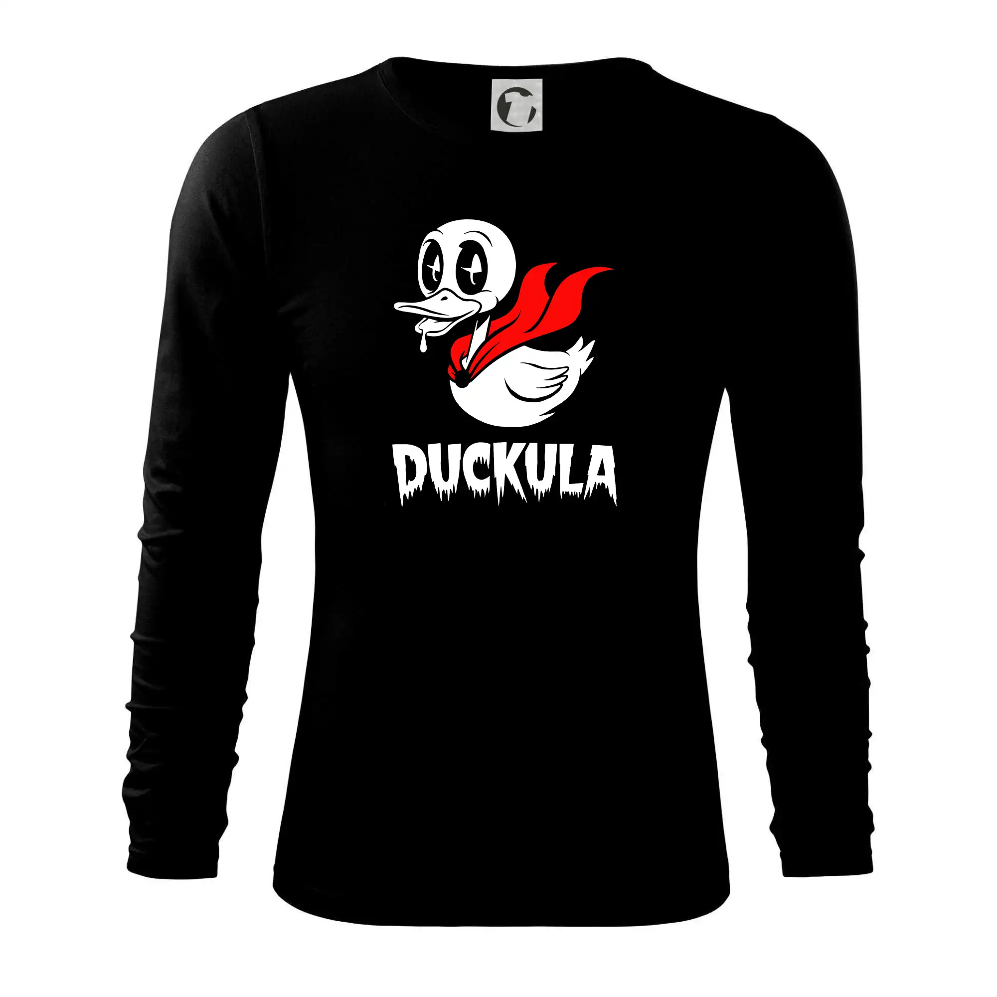 Filmové tričká - Duckula - Tričko s dlhým rukávom FIT-T long sleeve