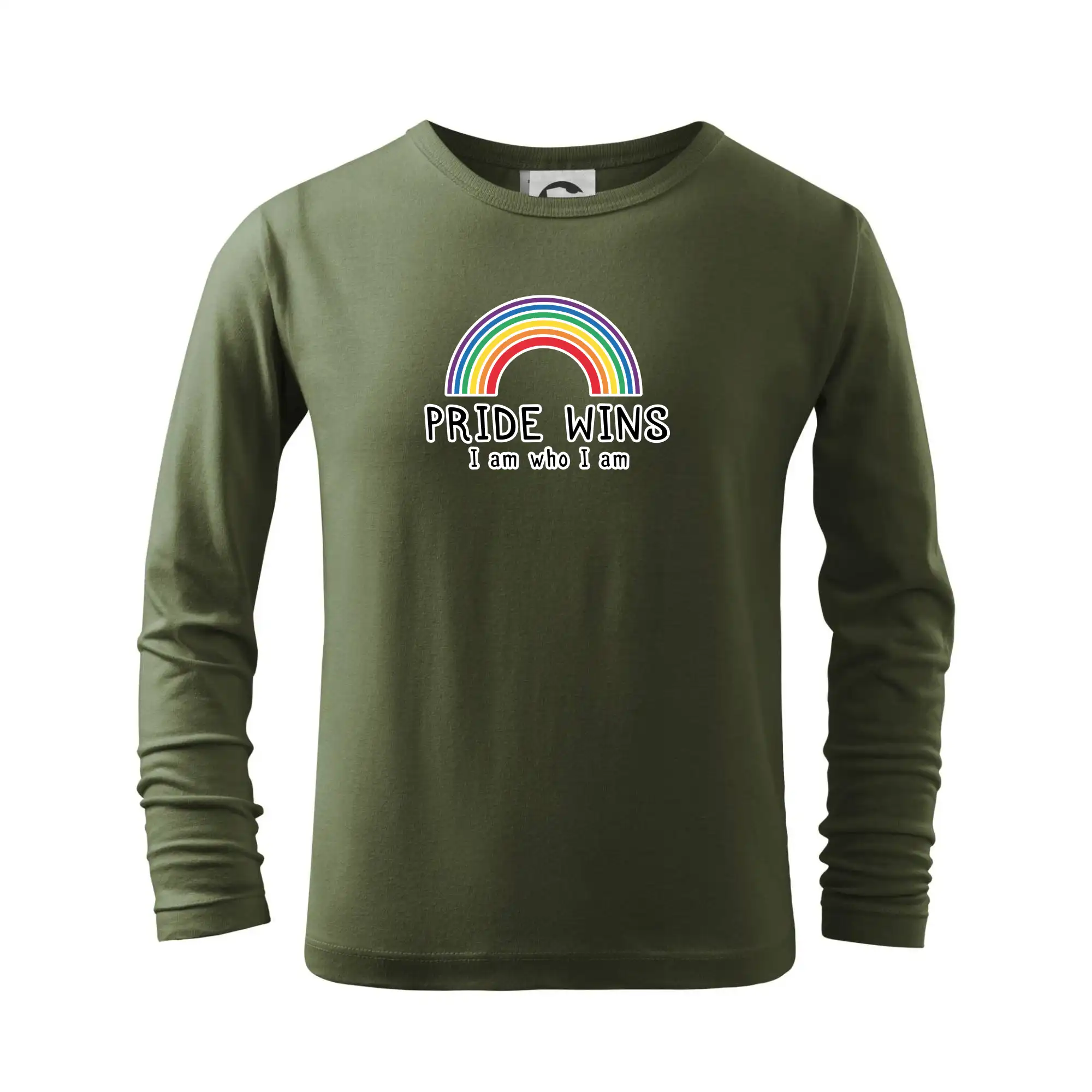 Tričká pre LGBT a Queer komunitu - Pride wins i am who i am - Tričko detské Long Sleeve