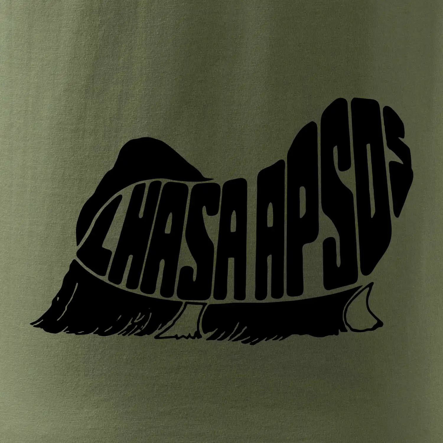 Lhasa Apso nápis v těle