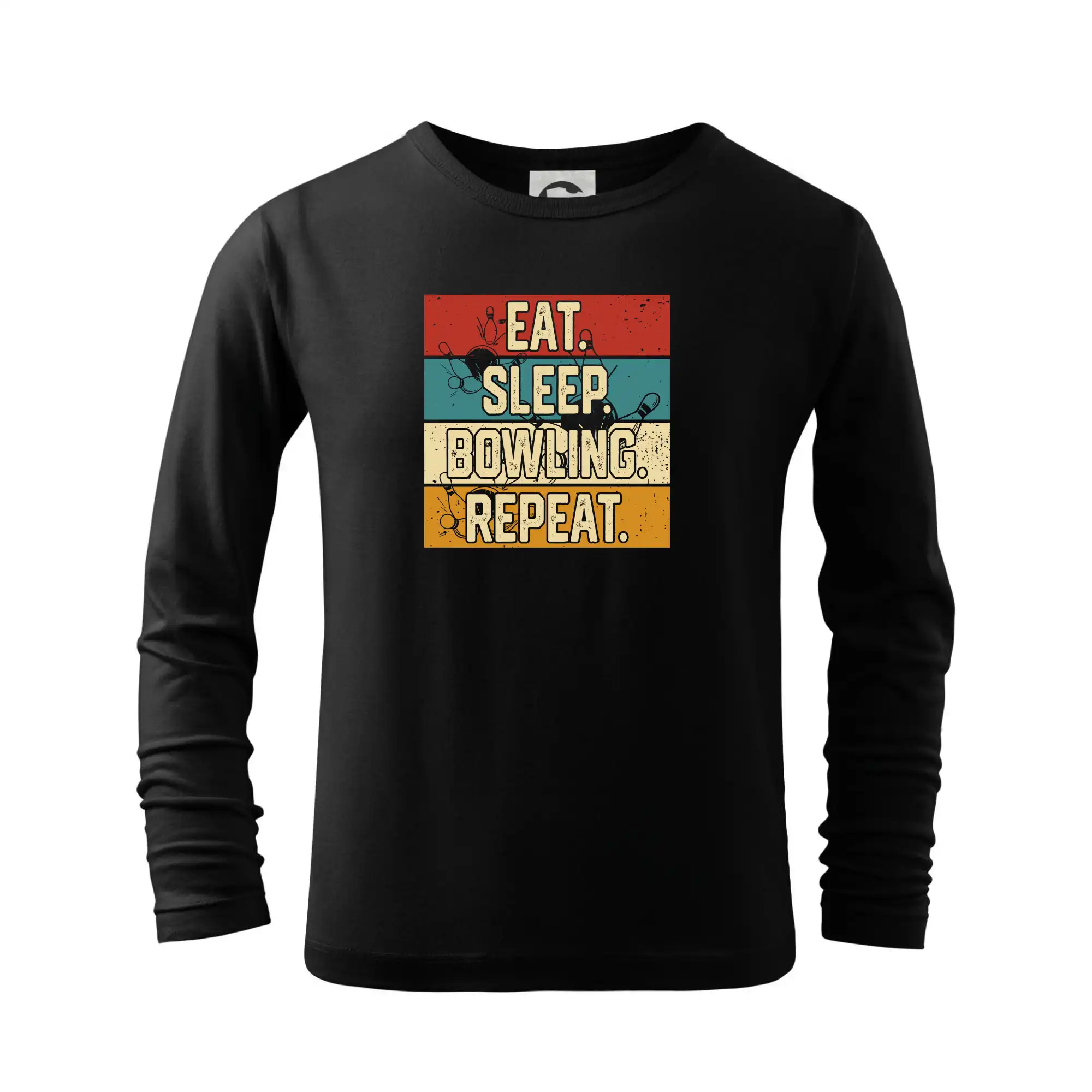Tričká Bowling - Eat Sleep Bowling Repeat - Tričko detské Long Sleeve