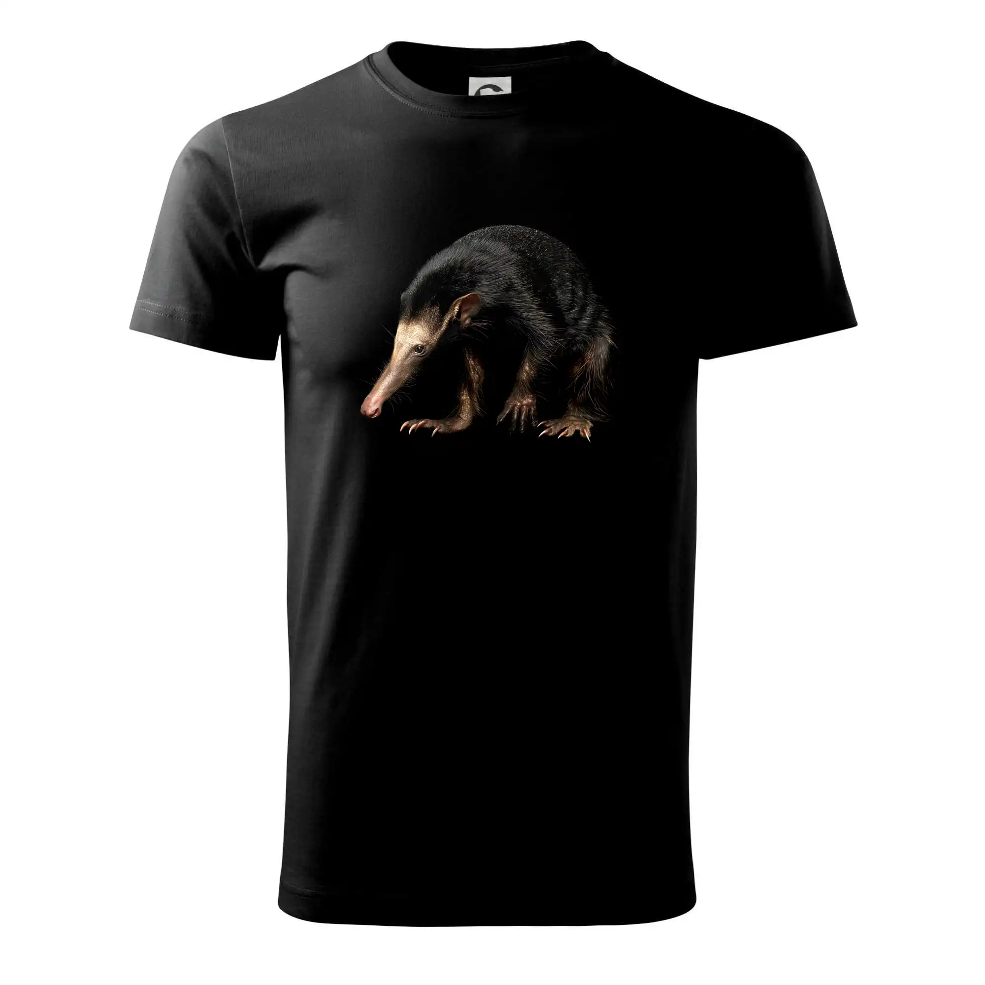 Tričká so zvieratami - Mravčiar čierna fotka - Tričko extra veľké  (5-8XL)