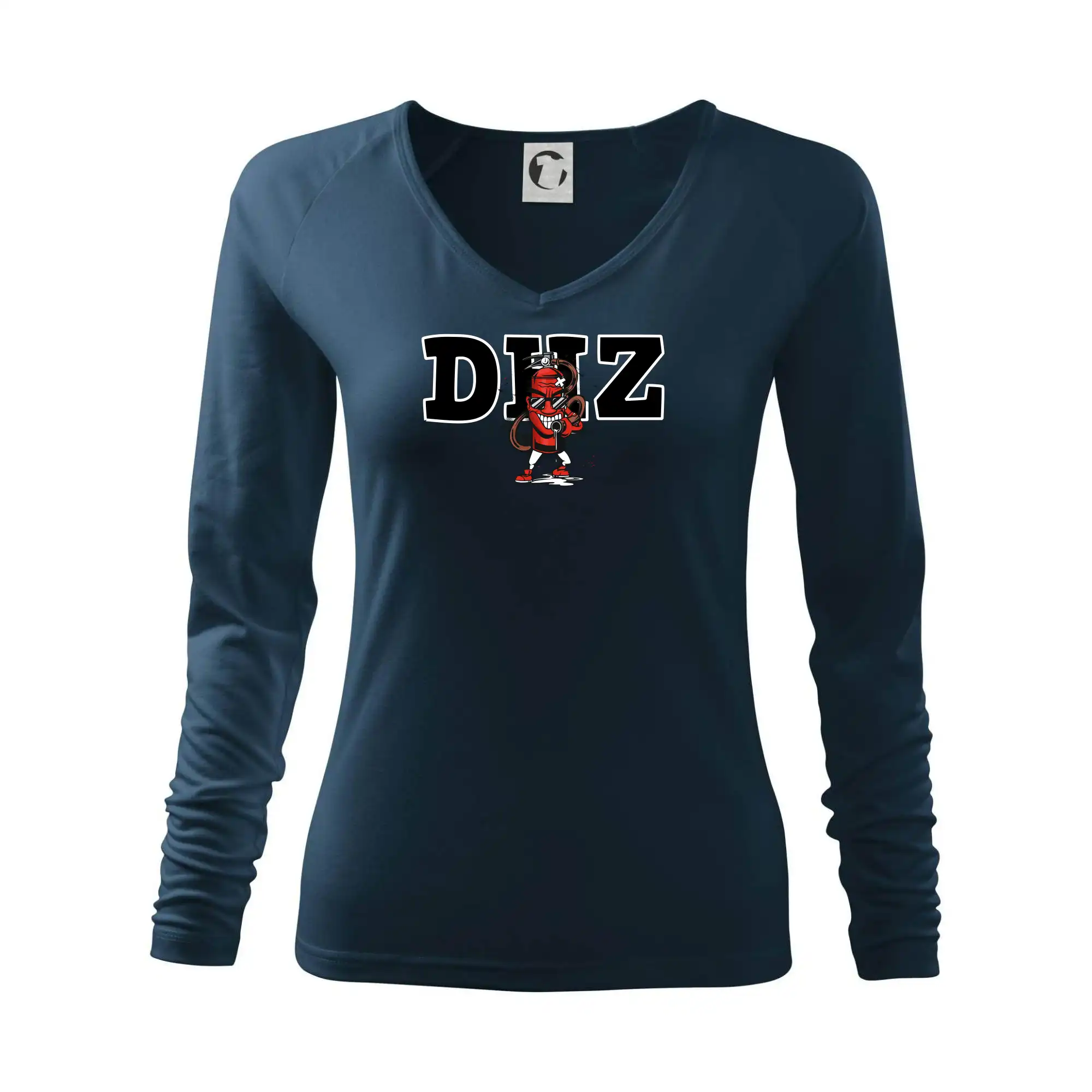 Originálne tričká pre hasičov - DHZ hasiaci prístroj - Tričko dámske Elegance