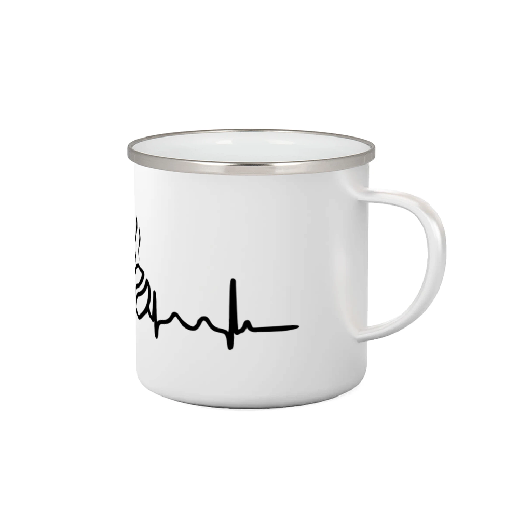 Motívy pre baristu a milovníkov kávy - EKG zrná kávy - Plecháčik