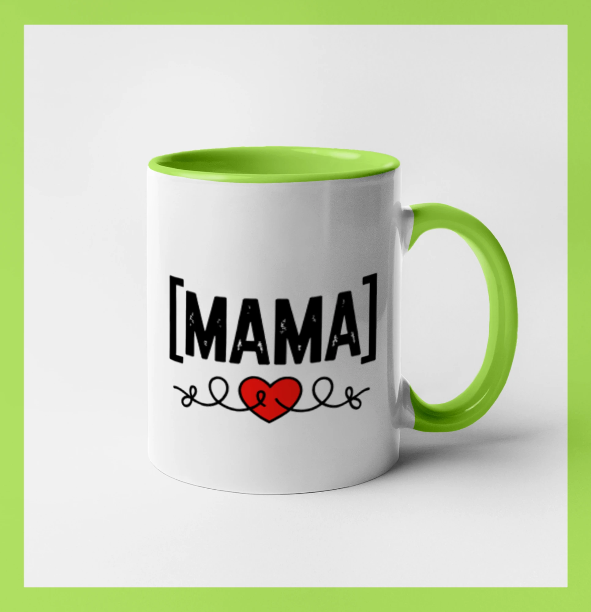 Nápis mama a srdce SK