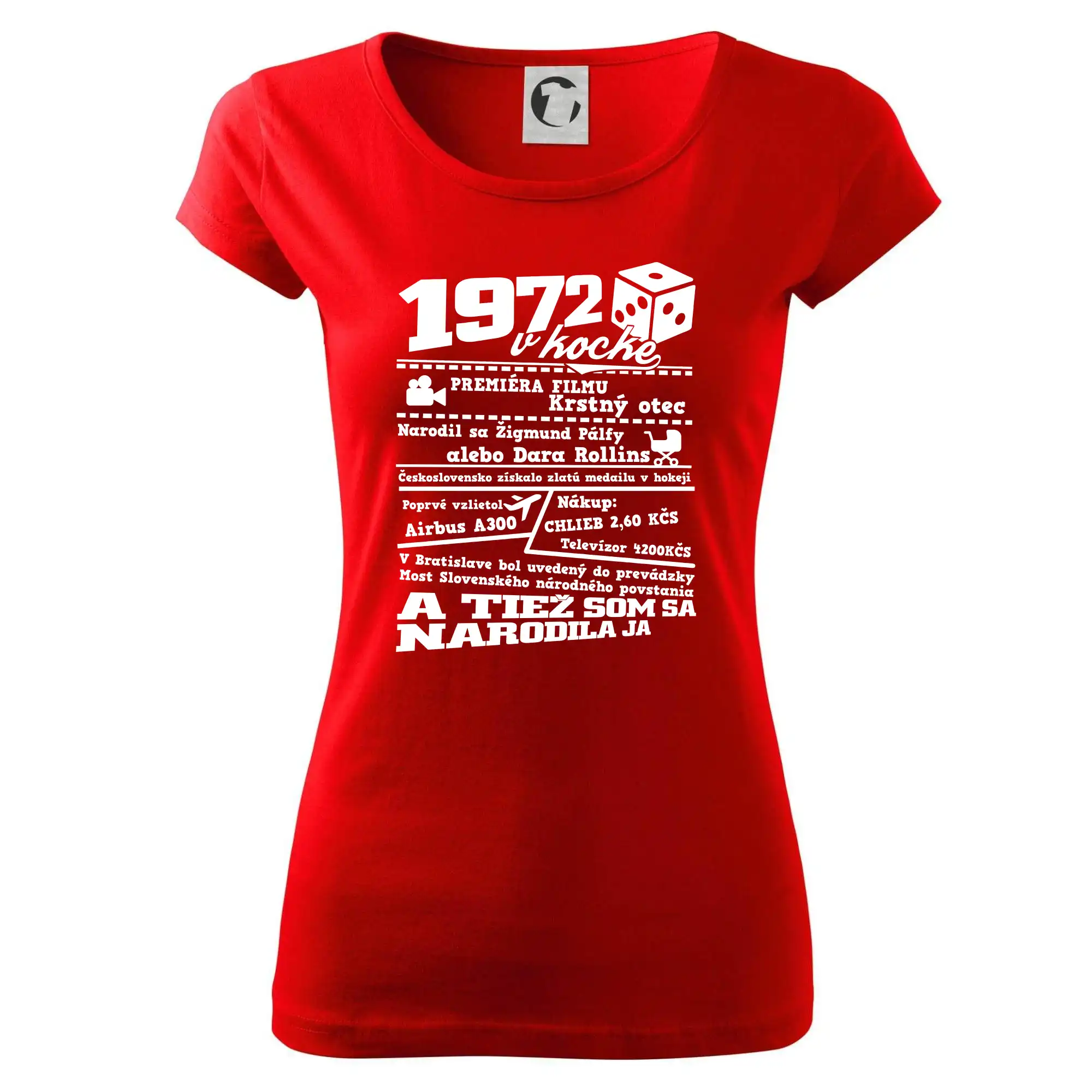 1972 v kocke - Dámske tričko Pure