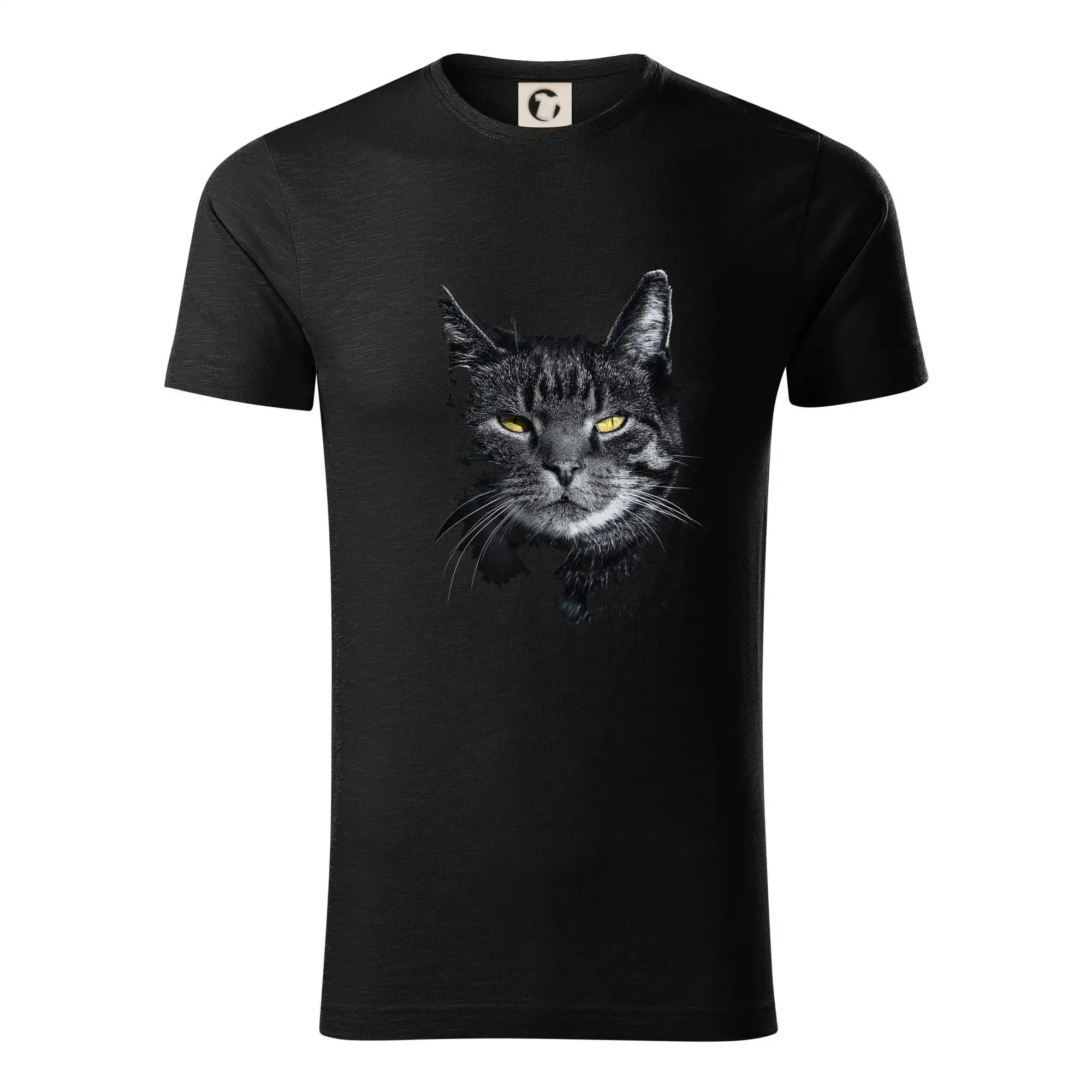 Vtipná tričká s mačkou - Zadumaná mačka - Tričko z organickej bavlny