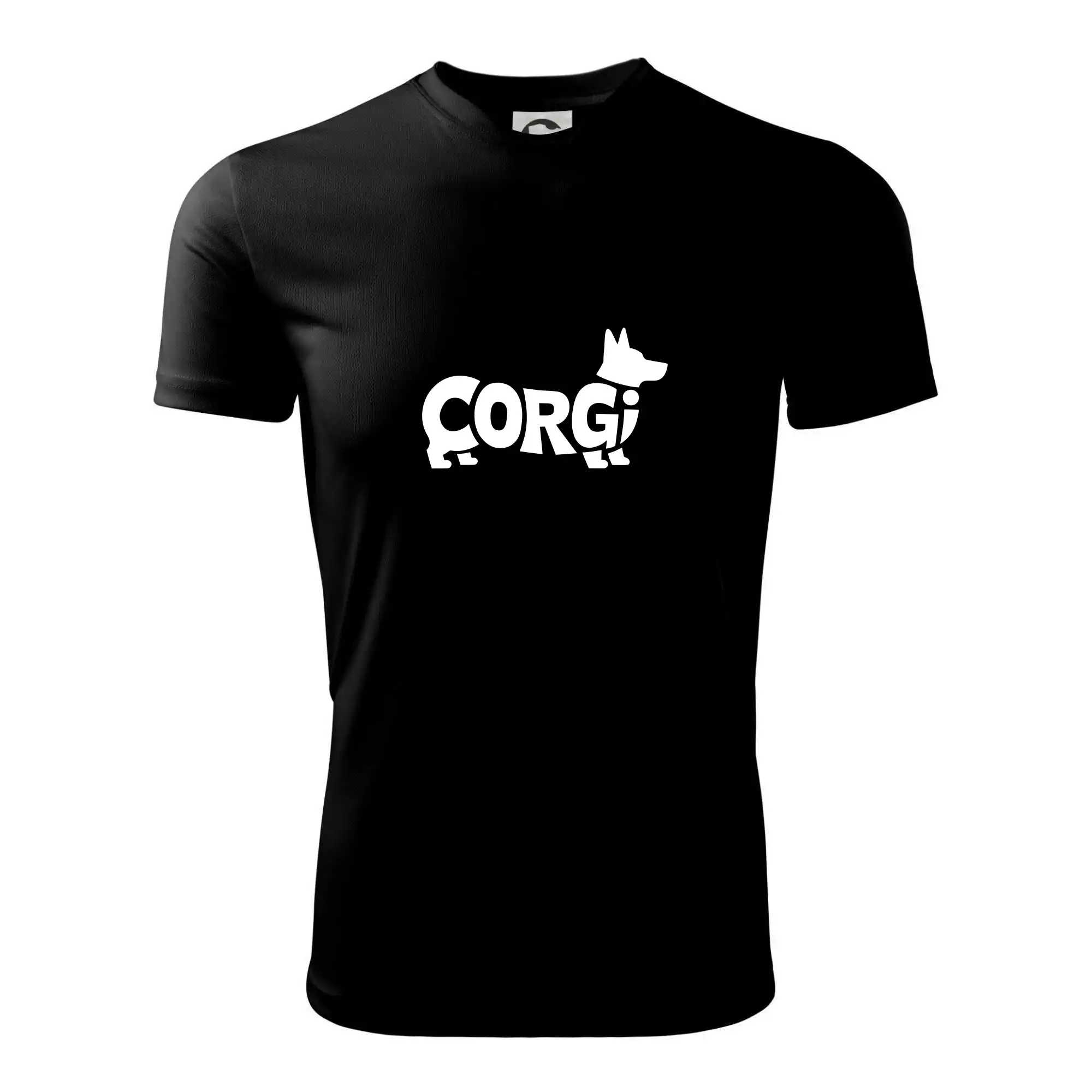 Ostatné psie plemená - Corgi nápis v tele - Pánske tričko Fantasy športové