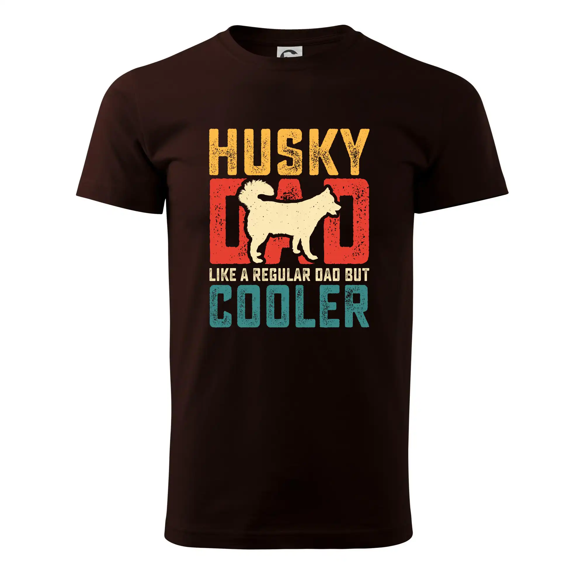 Tričká s motívom Sibírsky husky - Husky dad like a regular dad but cooler - Pánske tričko nižšej gramáže