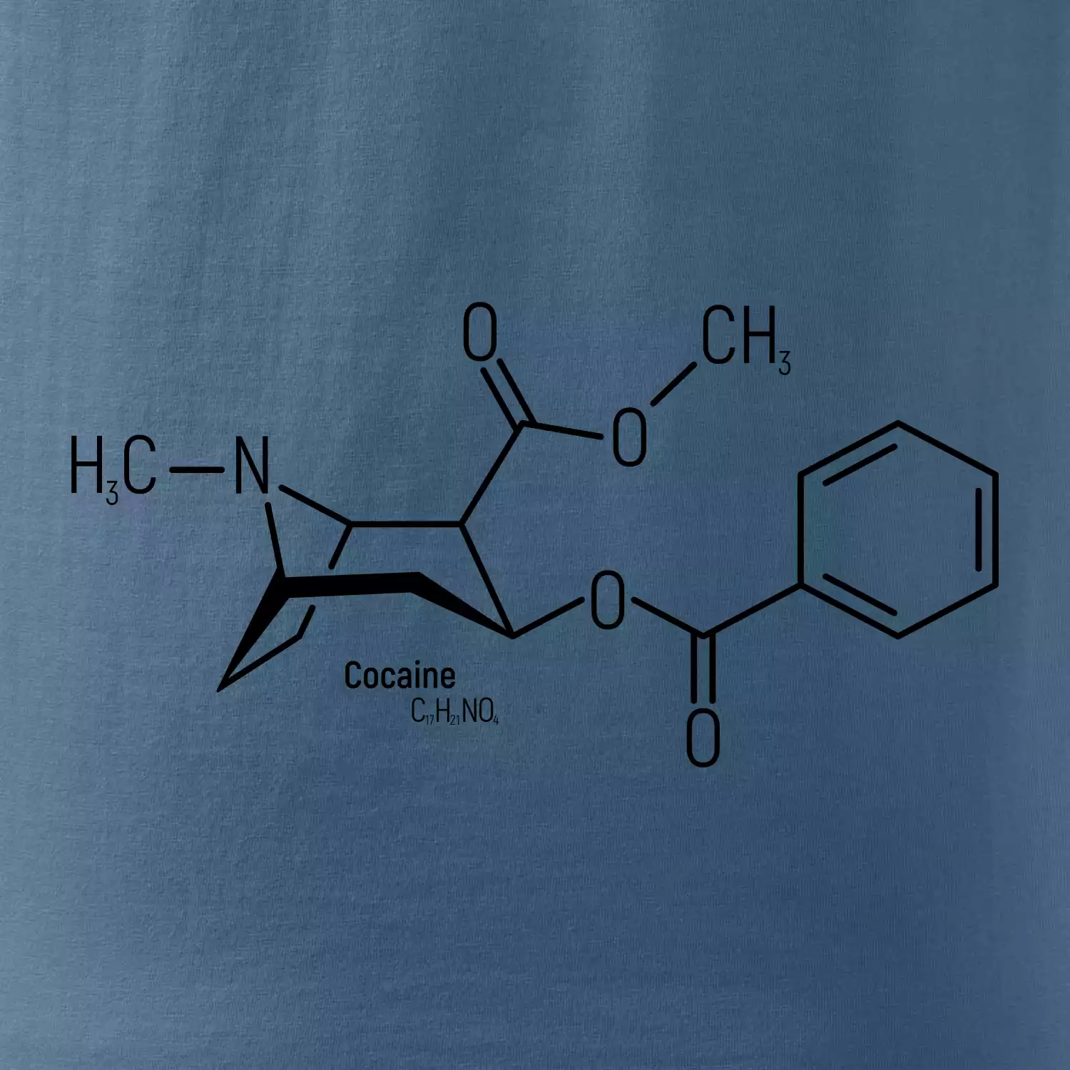 Molekulární struktura Cocaine Kokain
