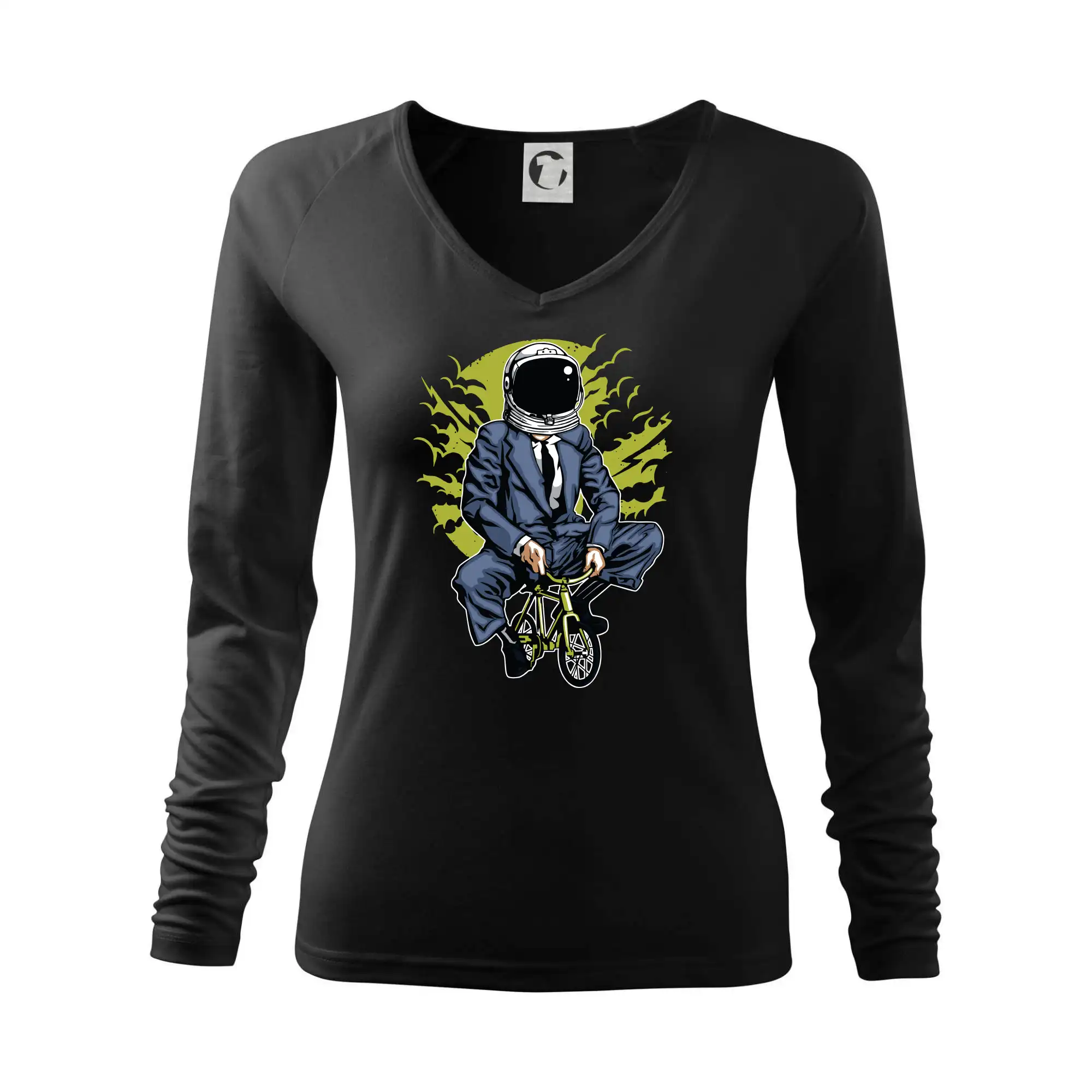 Tričko ako darček pre cyklistu - Bike To The Moon - Tričko dámske Elegance