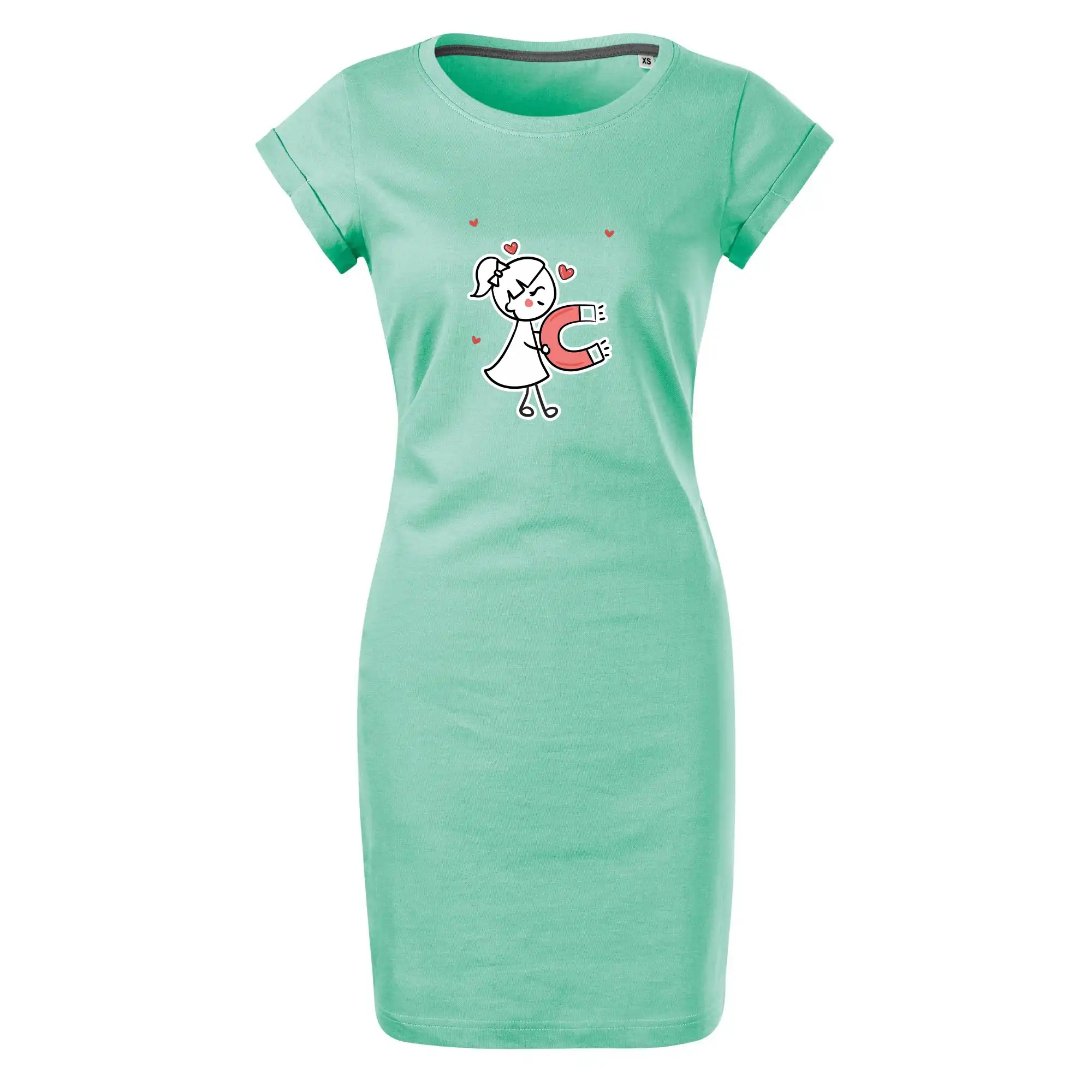 Tričká pre zamilovaných - Párový motív - panáčik a magnet - Tričko Šaty FREEDOM