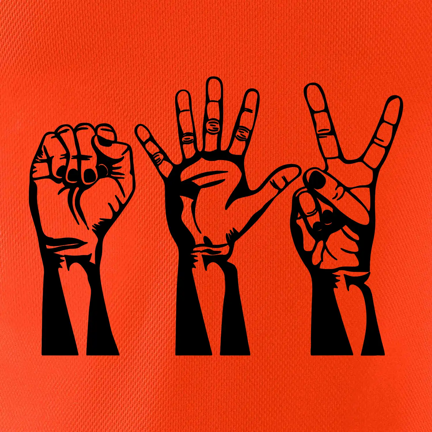 Kámen nůžky papír černé