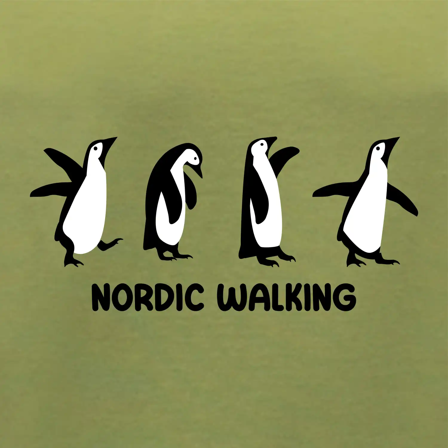 Nordic walking tučňáci - kreslení